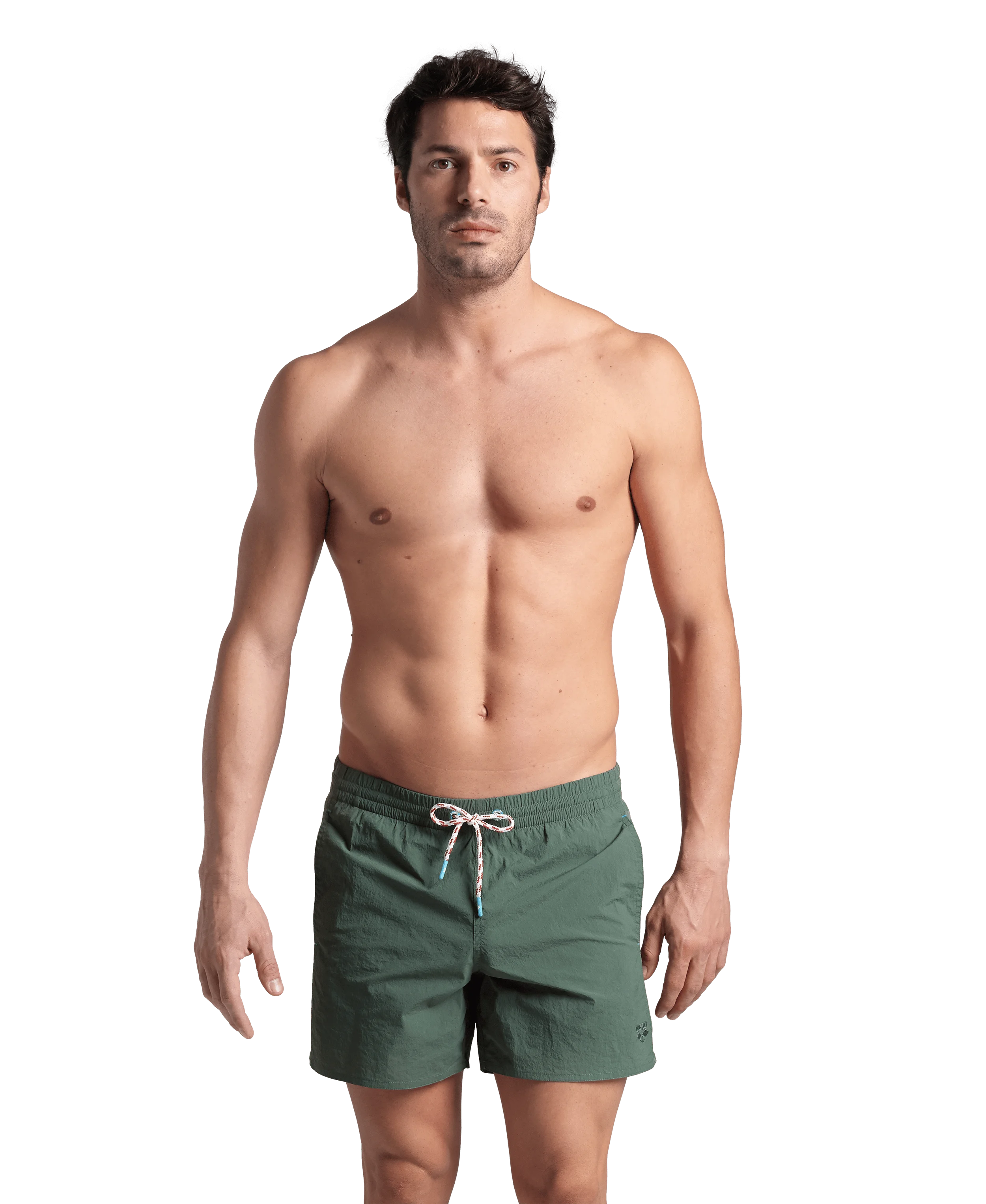 Arena Men Beach Swimwear Short Team Stripe Solid Length 36.5cm