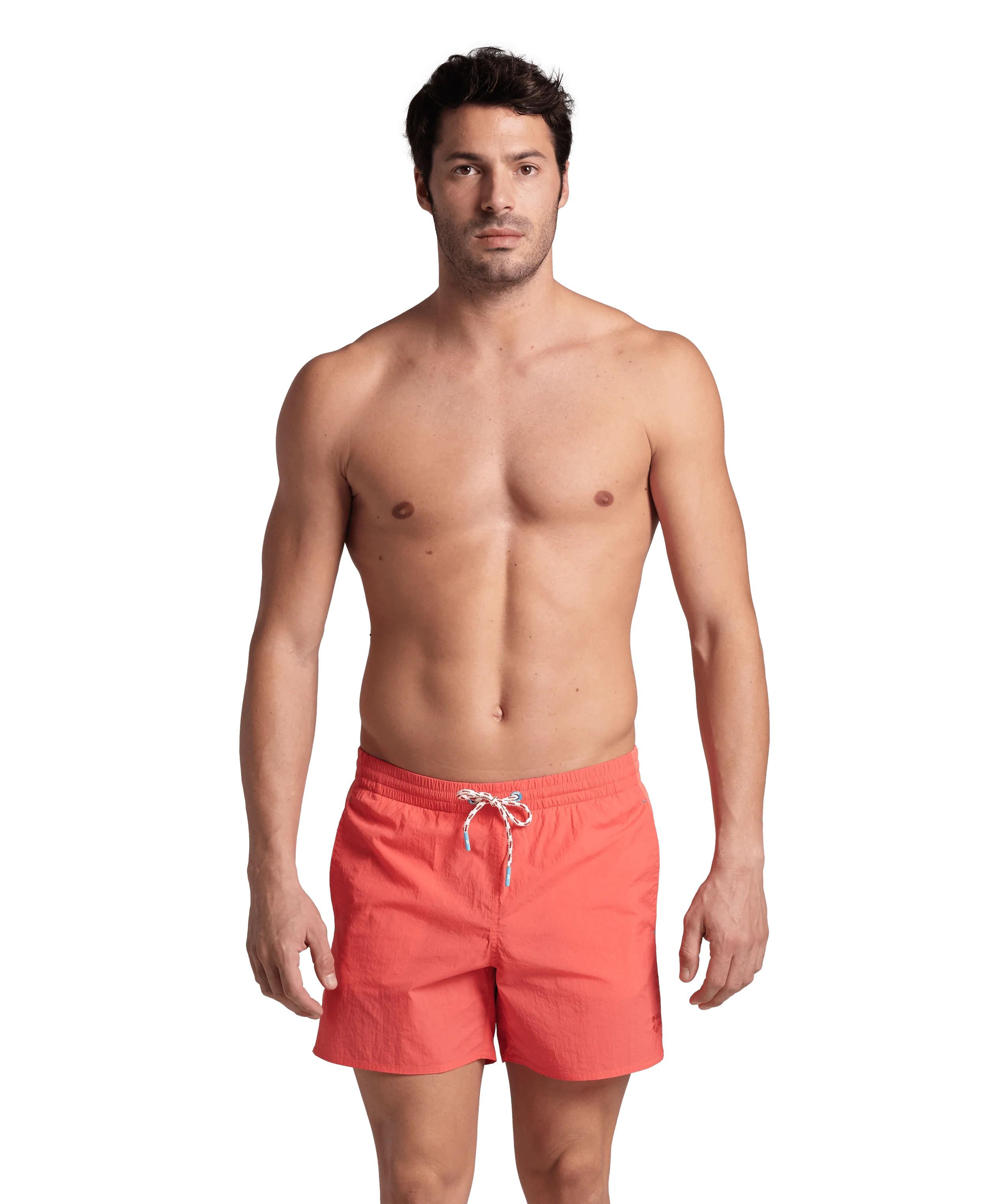 Arena Men Beach Swimwear Short Team Stripe Solid Length 36.5cm