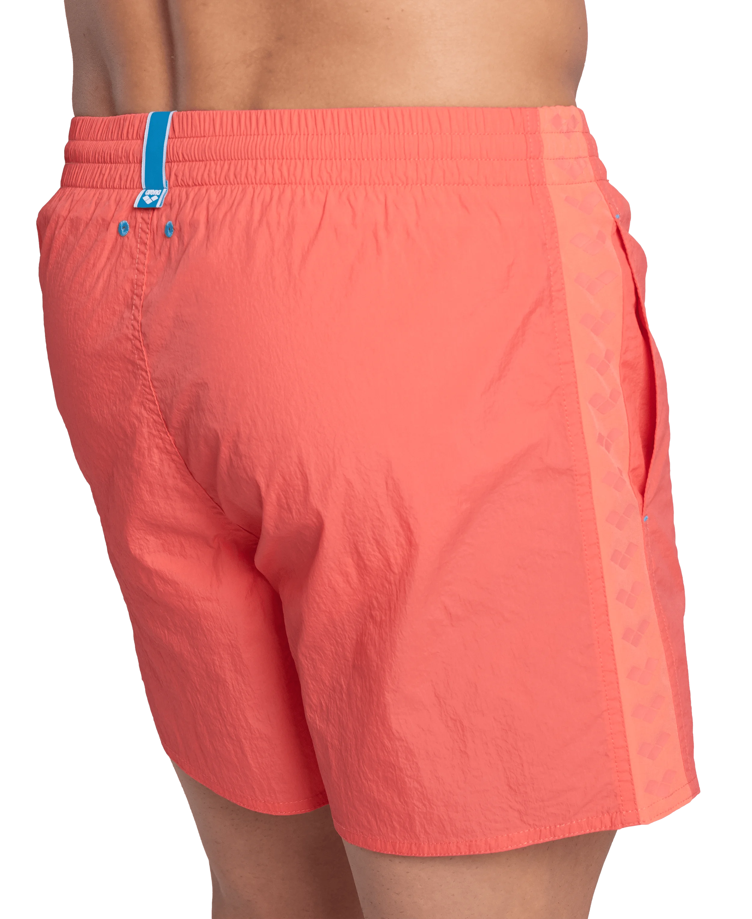 Arena Men Beach Swimwear Short Team Stripe Solid Length 36.5cm