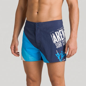 Arena Men Beach Swim X-Shorts Bavia Navy Turquoise Eolian Blue 32cm