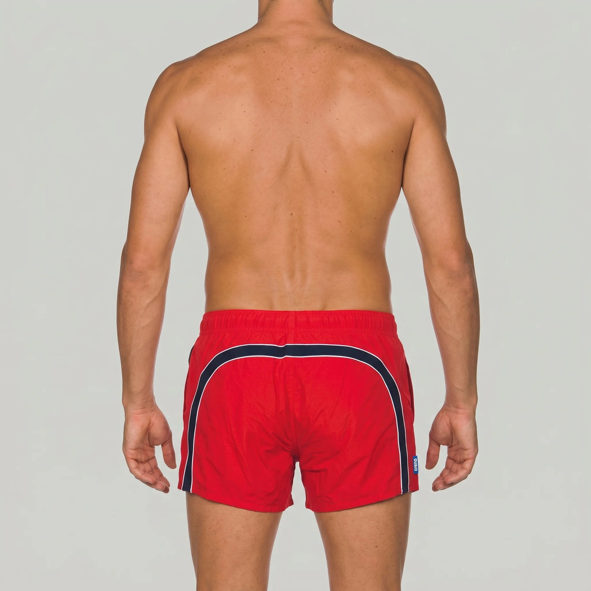 Arena Men Beachwear Swim X-Shorts Fundamentals Piping Red Navy
