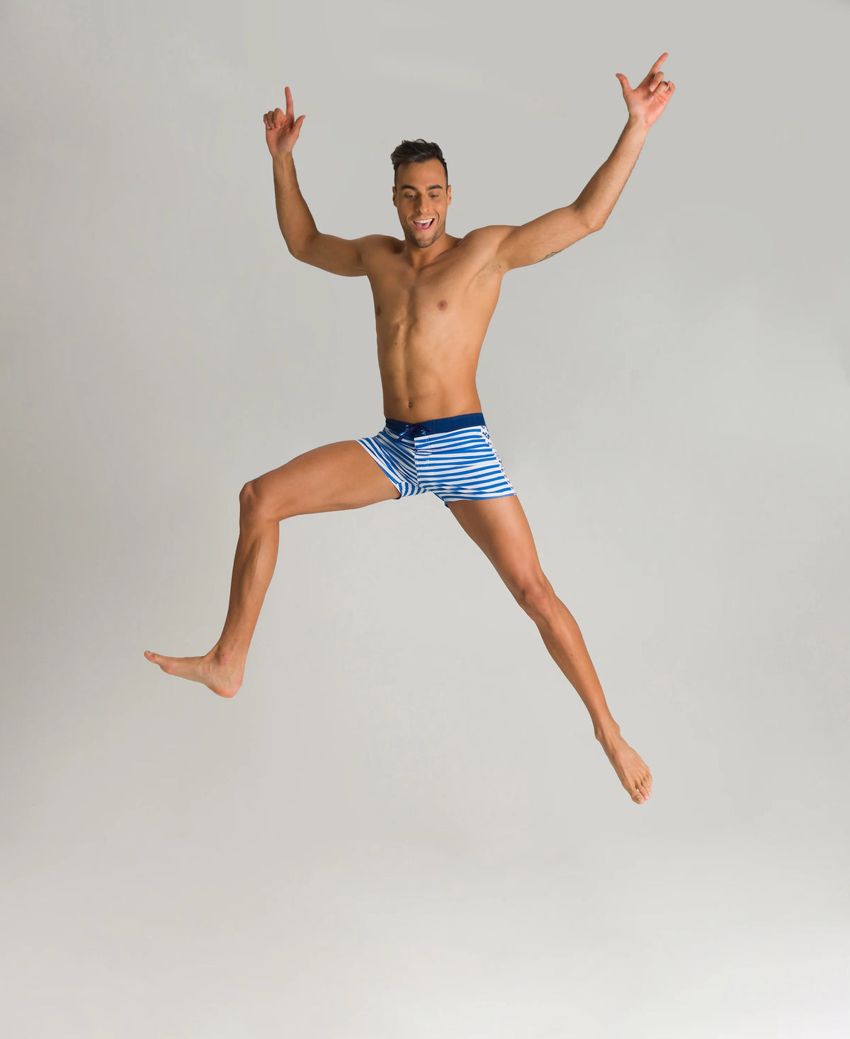Arena Men Beachwear Swim X-Shorts Icons Printed Royal Navy White 32cm