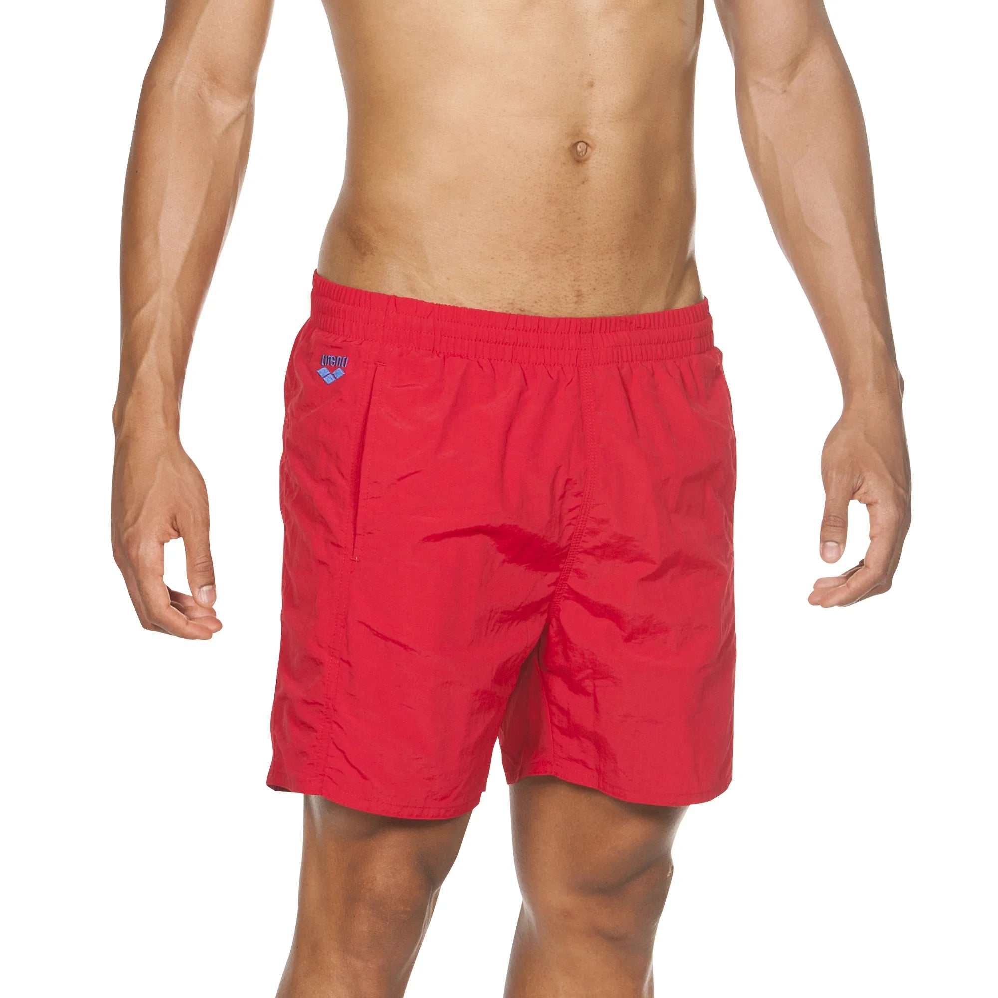 Arena Men Beachwear Berryn Boxer Red Royal Length 41.5cm