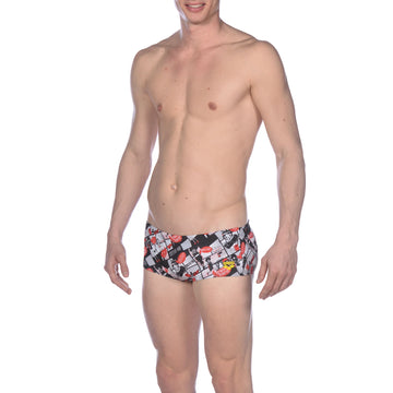 Arena Men Training Low Waist Swim Shorts Comics Race 17cm