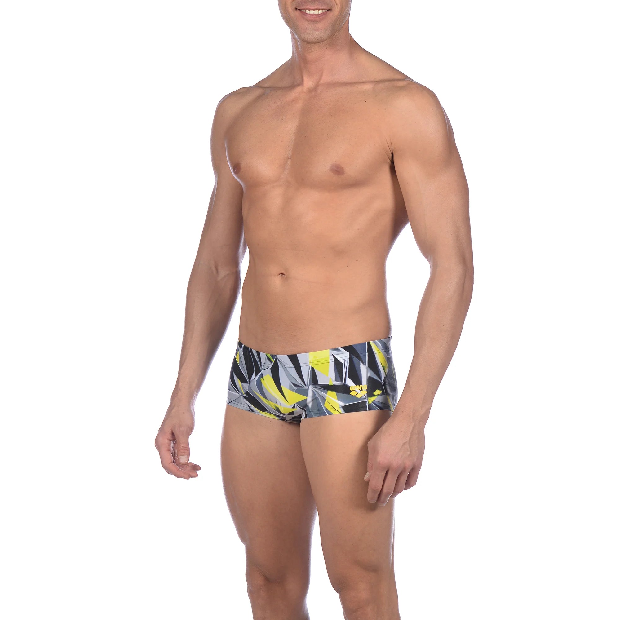 Arena Men Training Low Waist Swim Shorts 3D Shatered 17cm