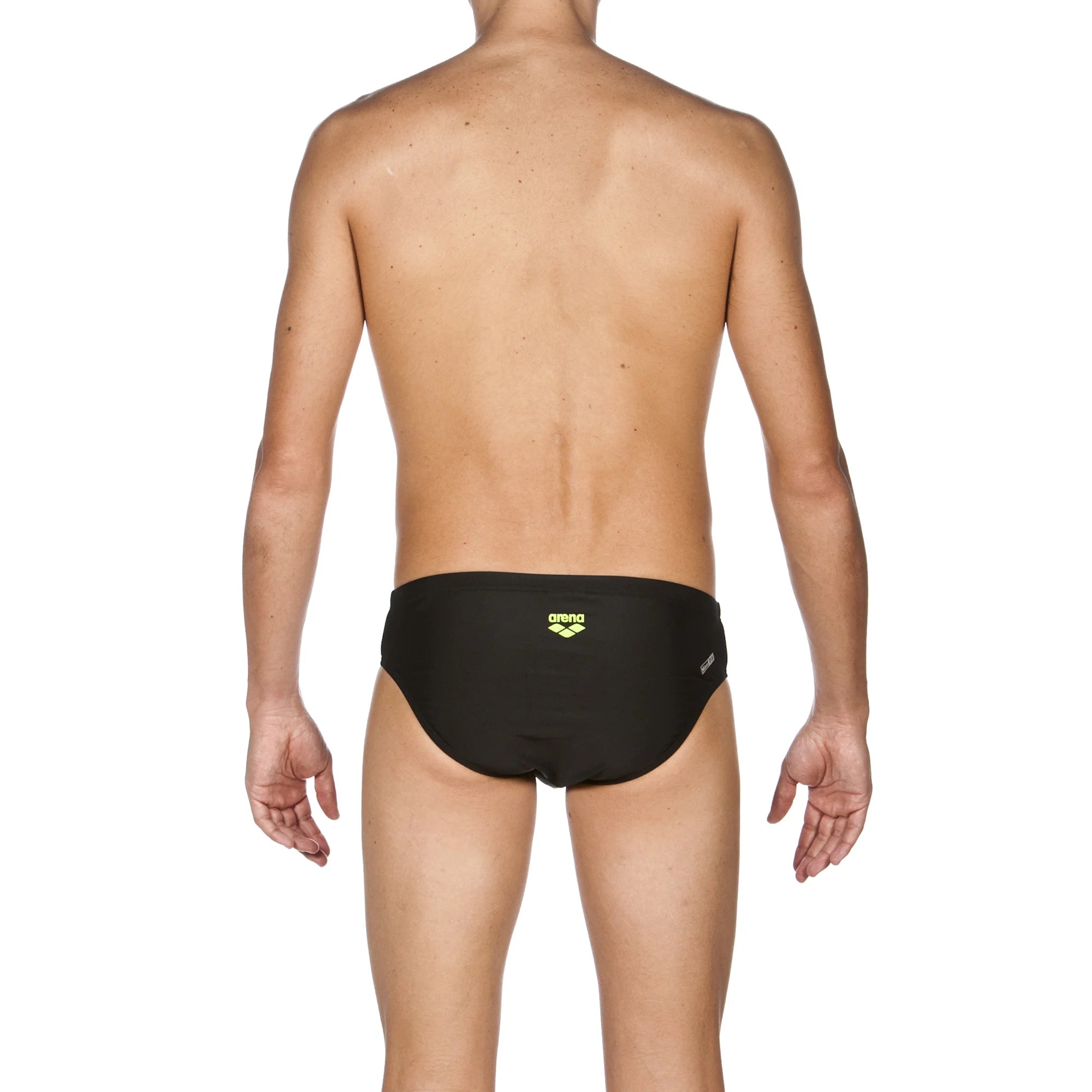 Arena Men Training Swim Briefs Backjump Black Leaf 7cm