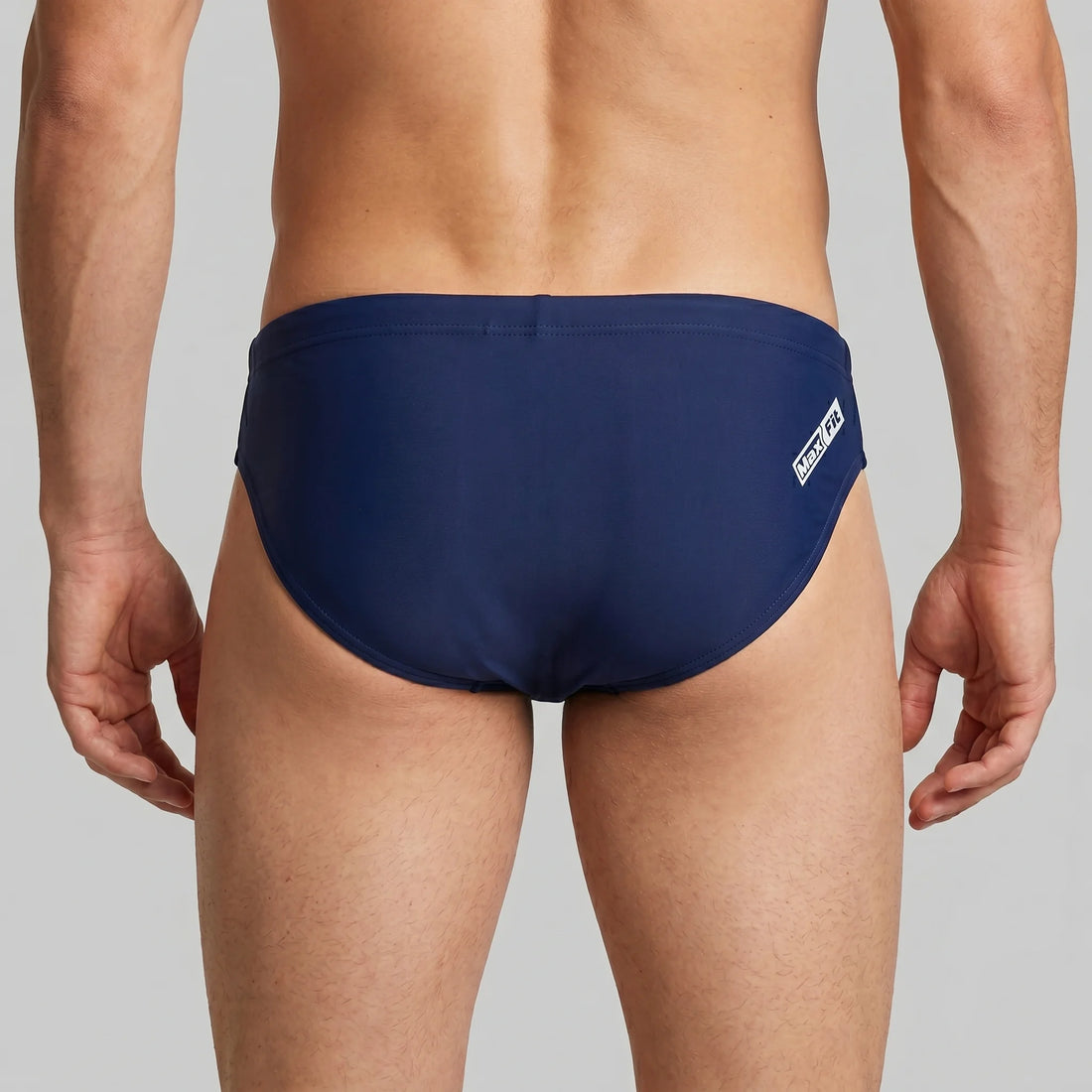 Arena Men Training Swimwear Brief Cap Navy Leaf Length 5.5cm Last Piece