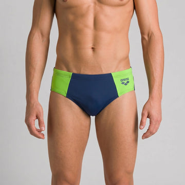 Arena Men Training Swim Briefs Cap Navy Leaf 5.5cm