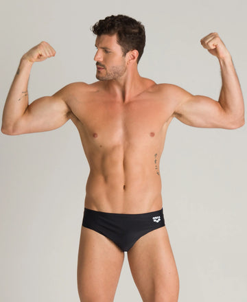 Arena Men Training Swim Briefs City Lights Black 5.5cm