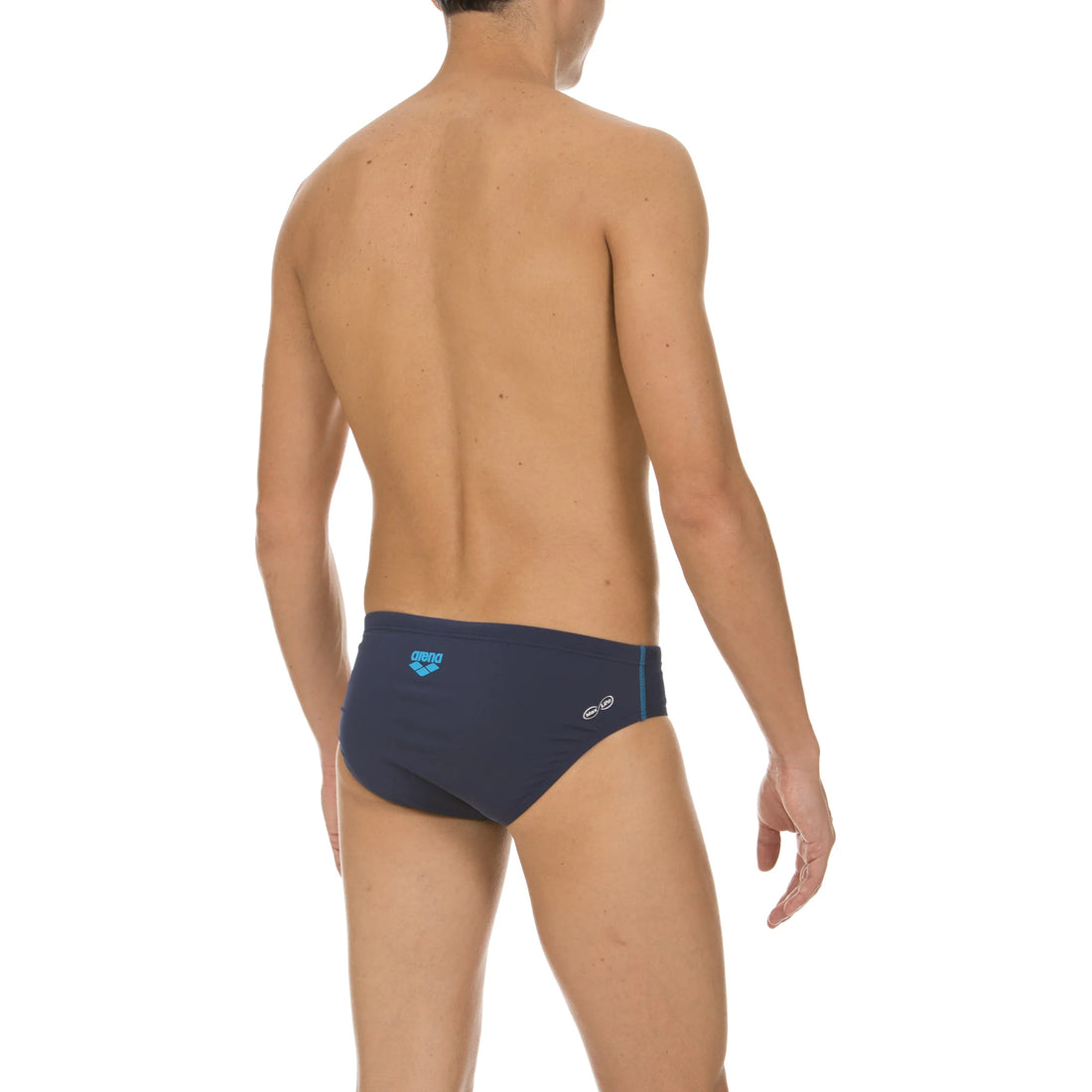 Arena Men Training Swimwear Brief Compass Navy Turquoise Length 7cm Last Piece