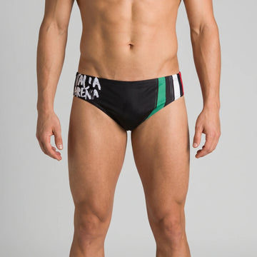 Arena Men Training Swim Briefs Country Flags 5.5cm