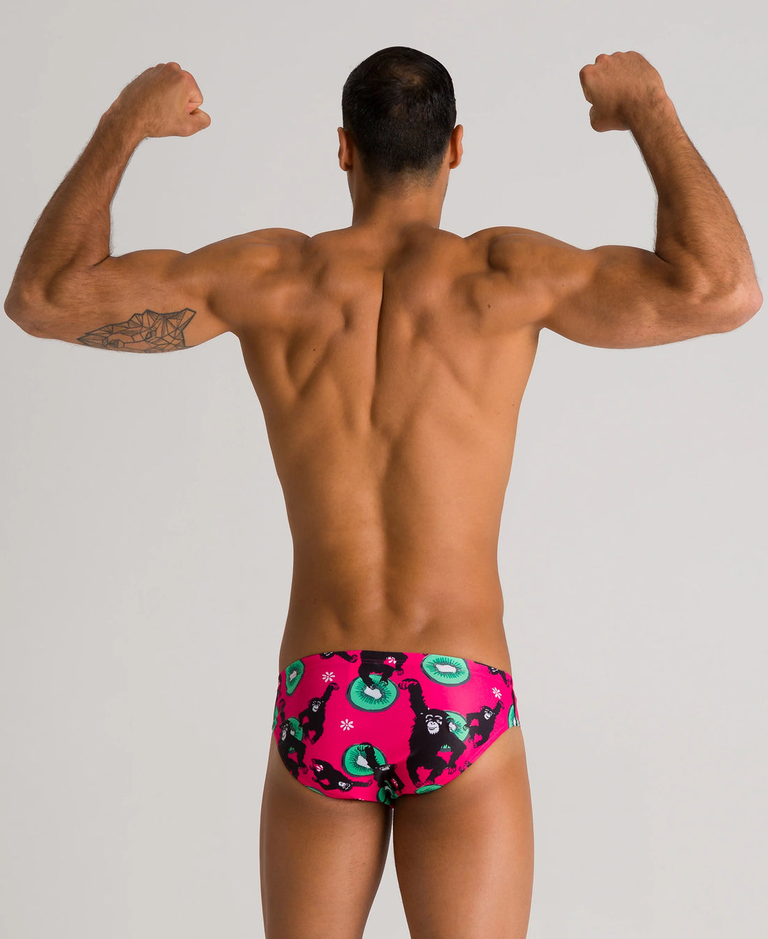 Arena Men Training Swimwear Brief Crazy Monkeys Length 5.5cm Last Piece