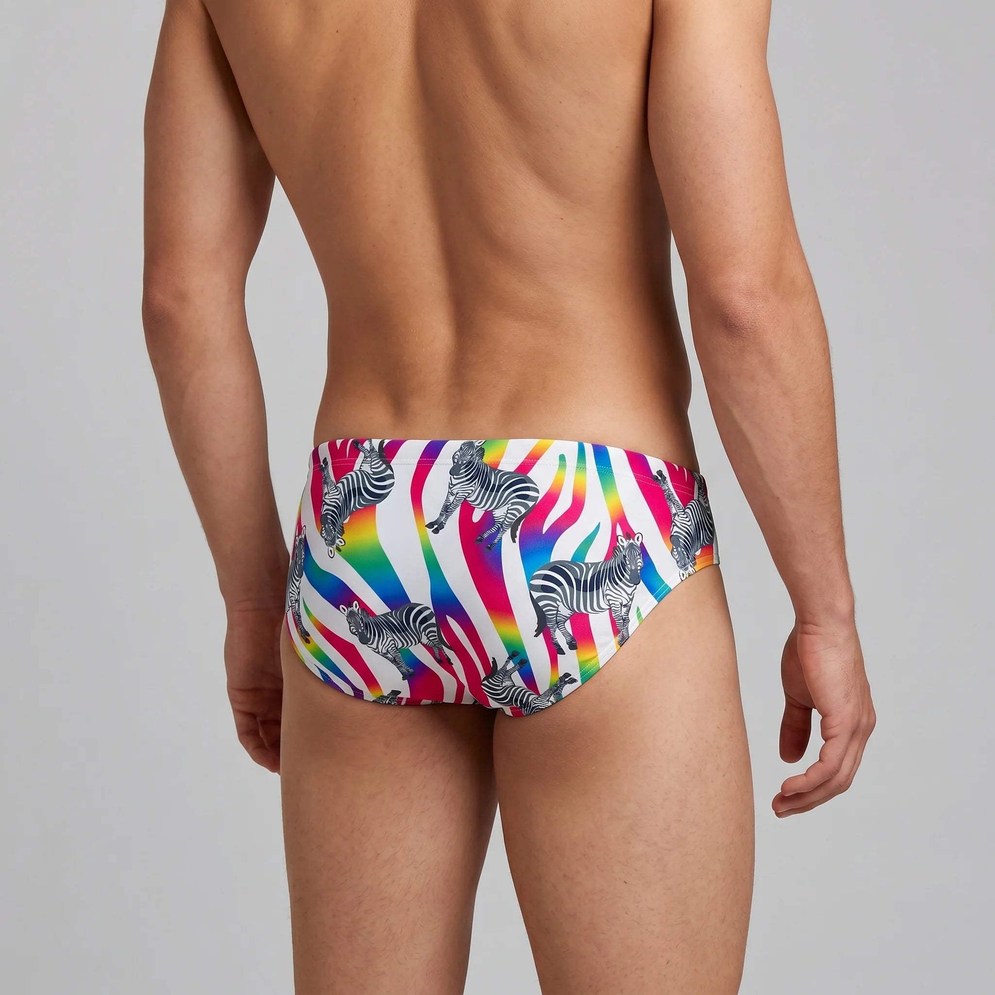 Arena Men Training Swim Briefs Crazy Zebras 7cm