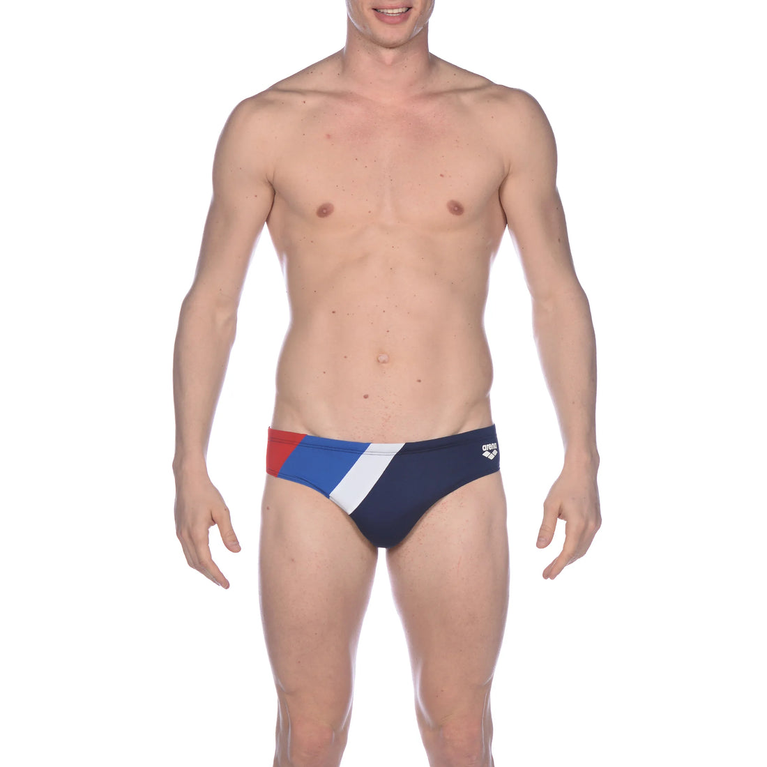 Arena Men Training Swimwear Brief Diagonal Stripe Length 7cm Last Pieces