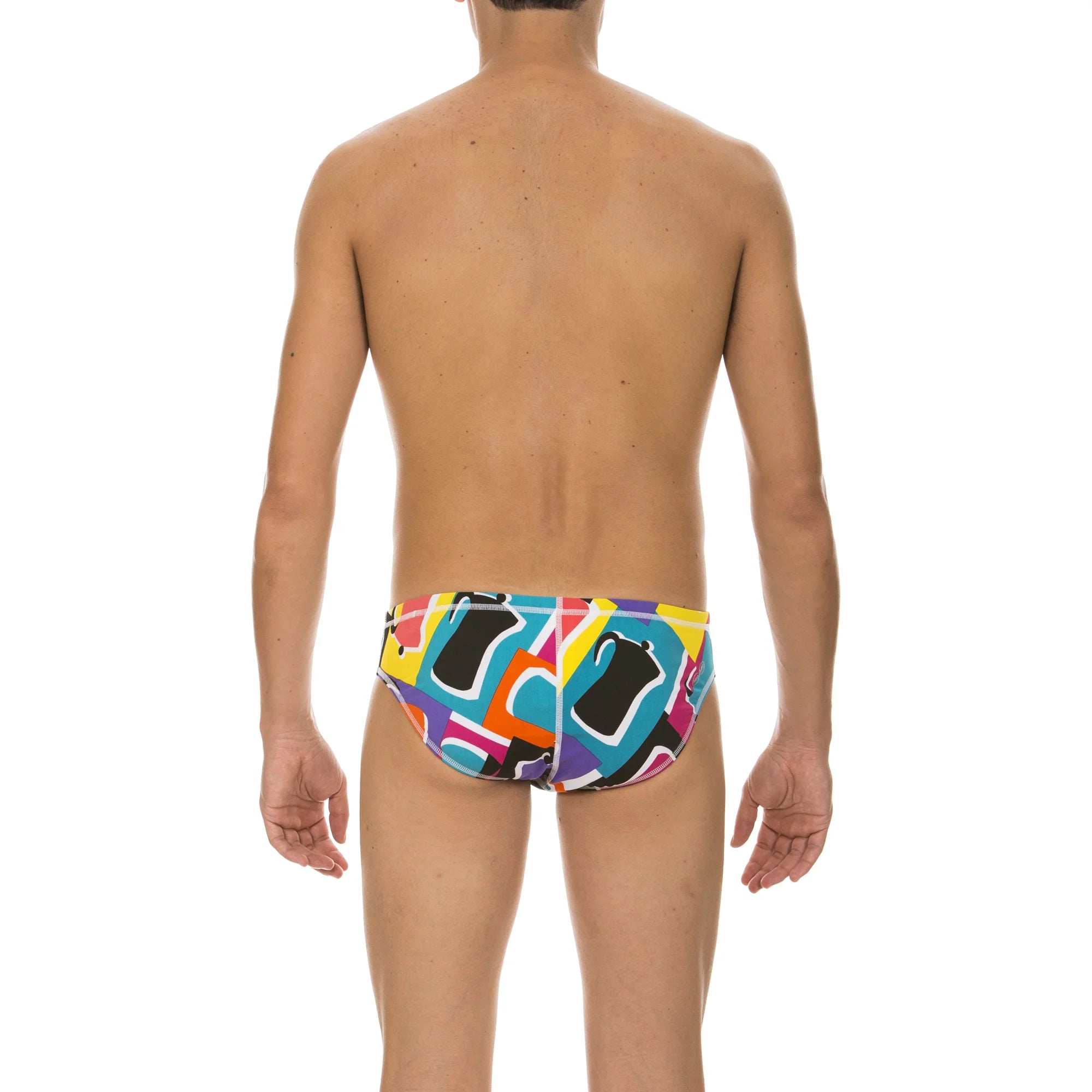 Arena Men Training Swim Briefs Espresso Black Multi 5.5cm