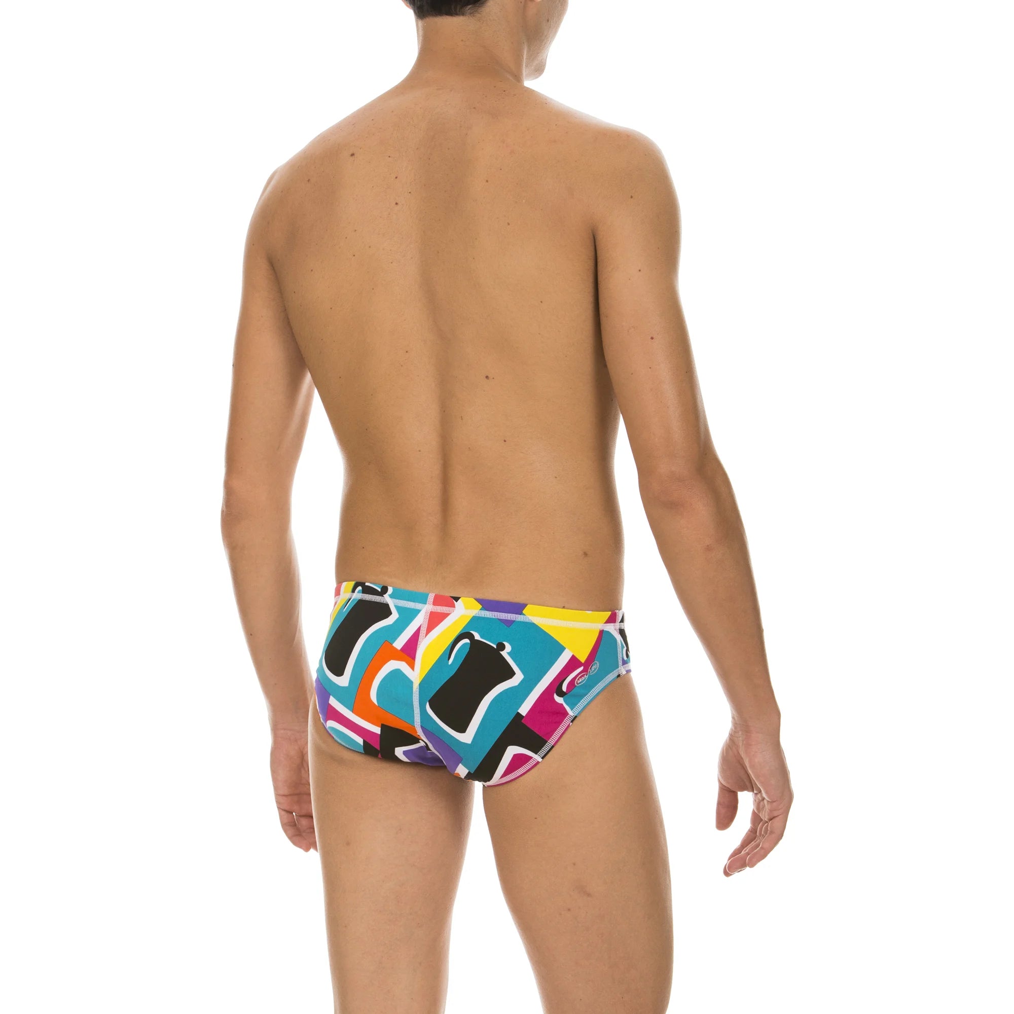 Arena Men Training Swim Briefs Espresso Black Multi 5.5cm