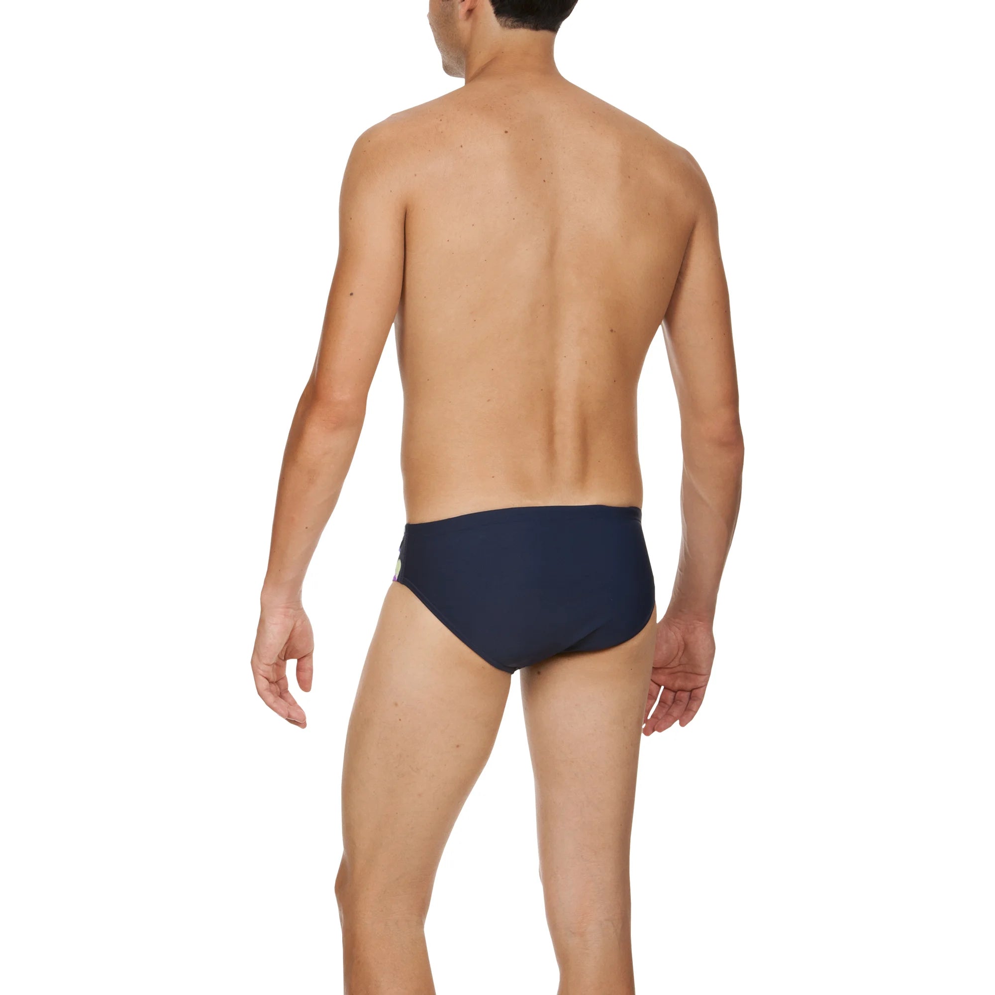 Arena Men Training Swim Briefs Flake Navy Agata Violet 7cm