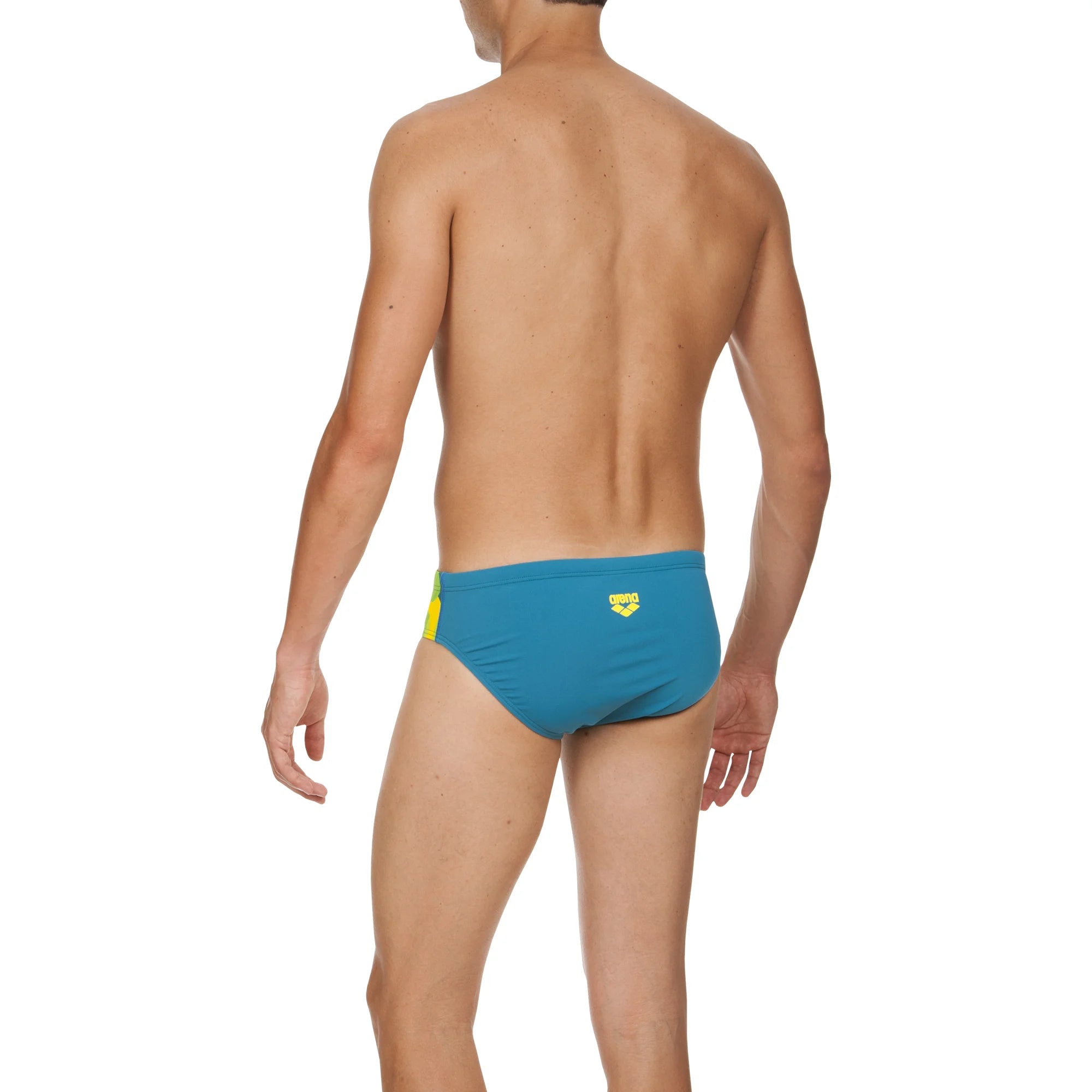Arena Men Training Swim Briefs Following Curacao Pix Blue 7cm