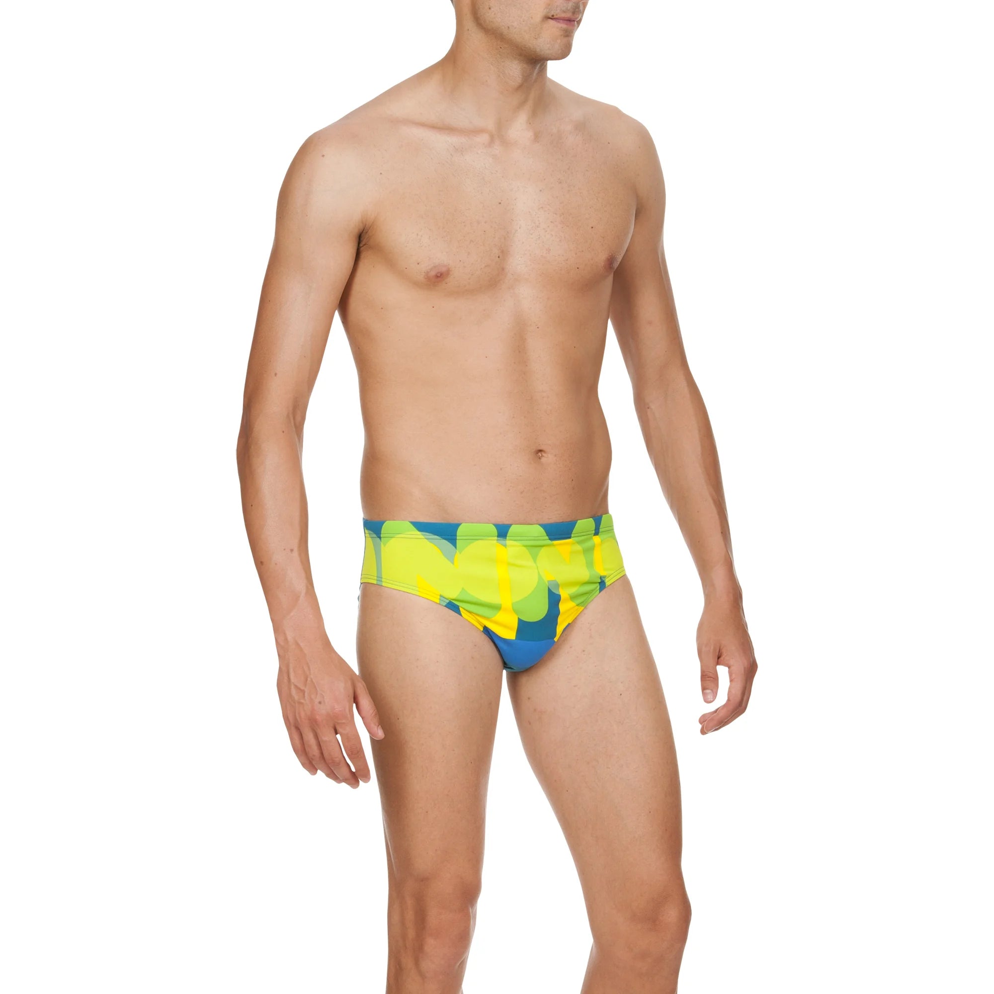 Arena Men Training Swim Briefs Following Curacao Pix Blue 7cm