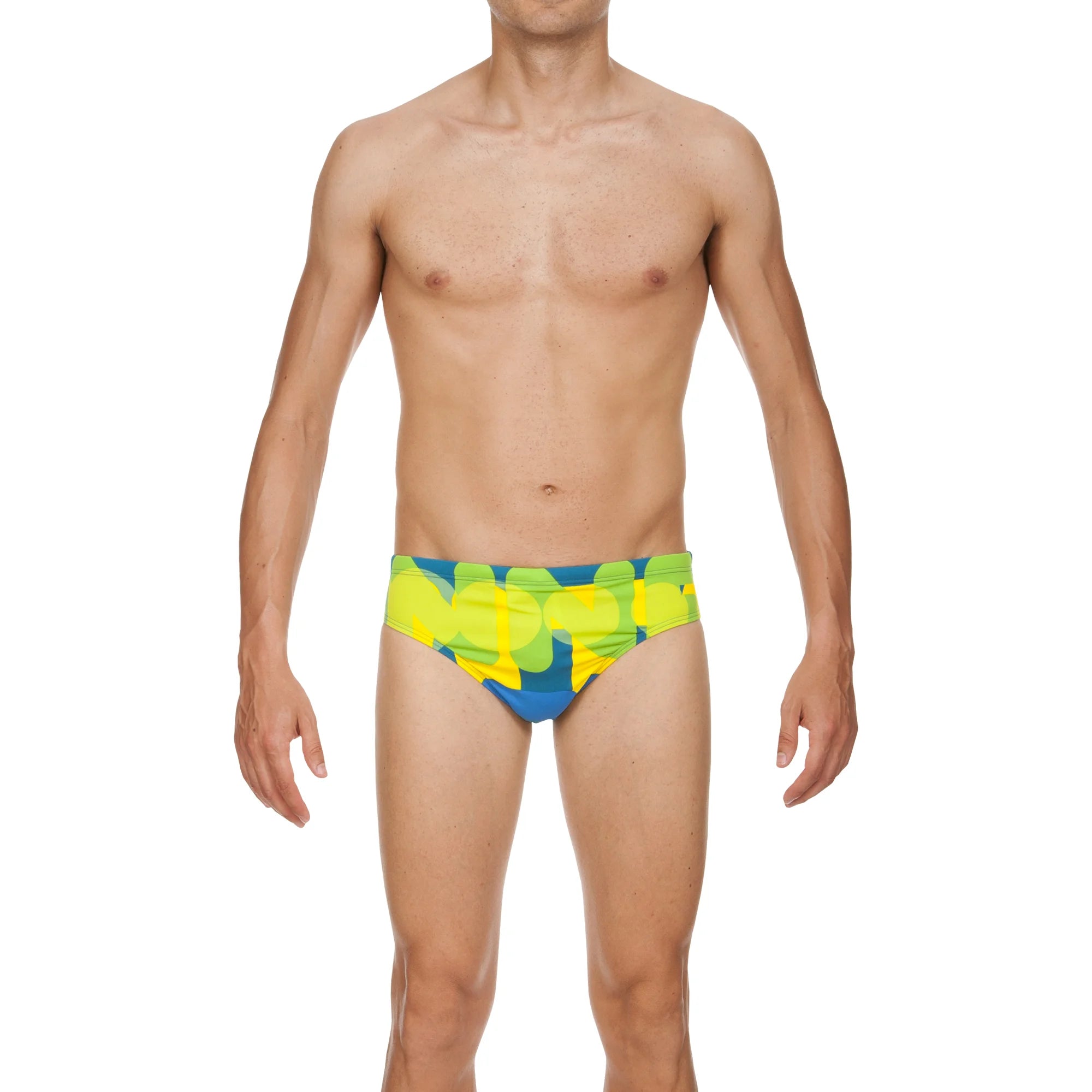 Arena Men Training Swim Briefs Following Curacao Pix Blue 7cm