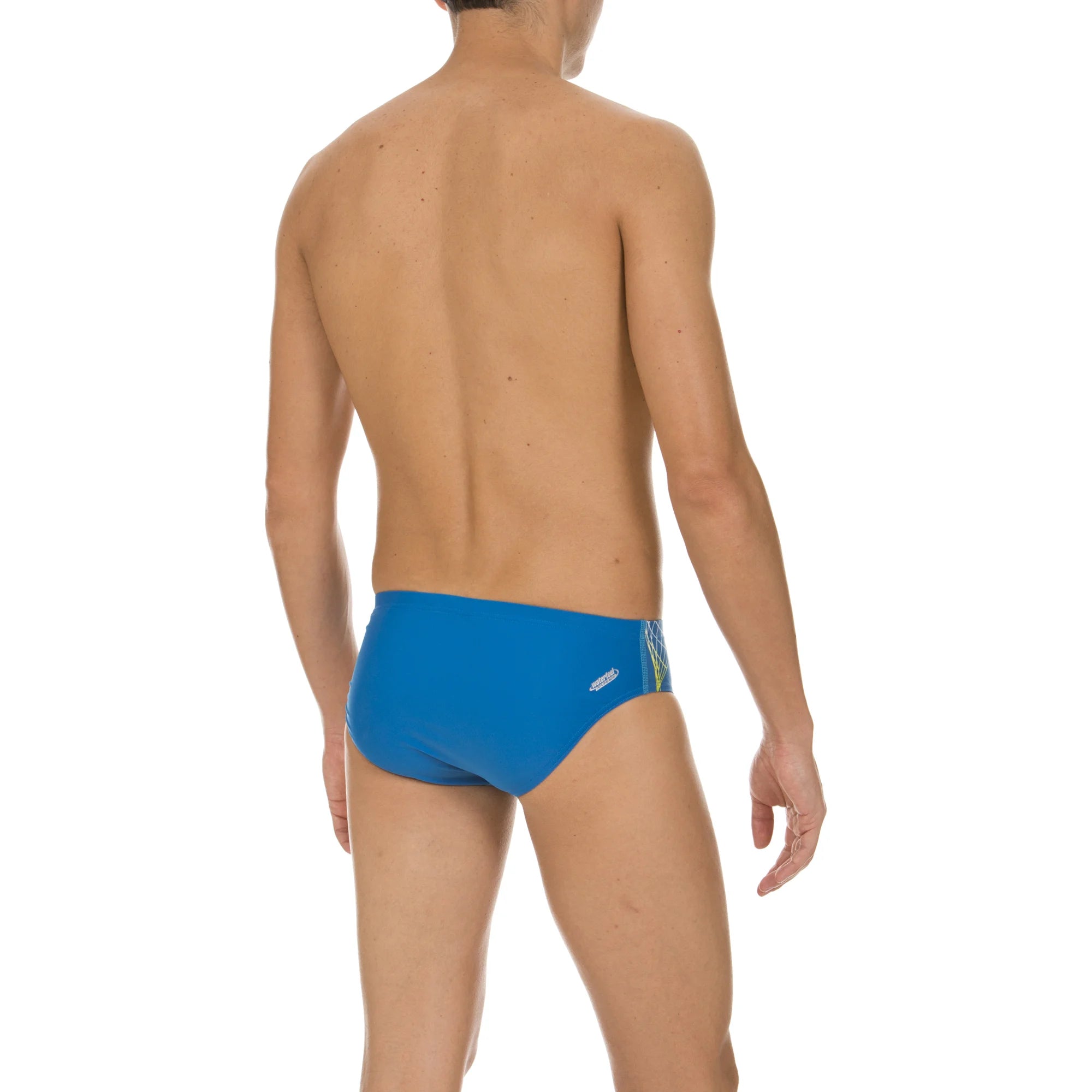Arena Men Training Swim Briefs Pacer Deep Sea Soft Green Turquoise 7cm