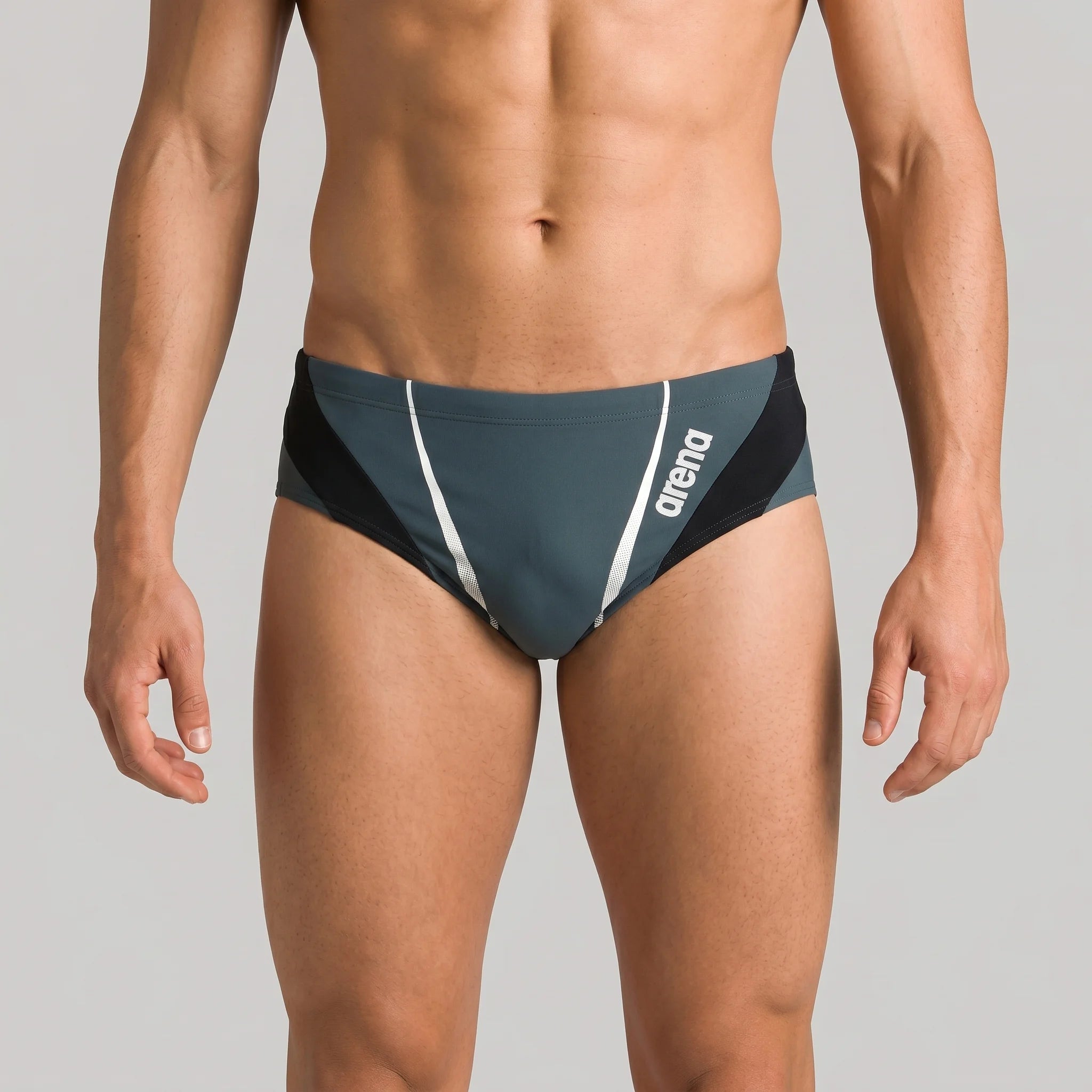 Arena Men Training Swim Briefs Reindel Grey 5.5cm