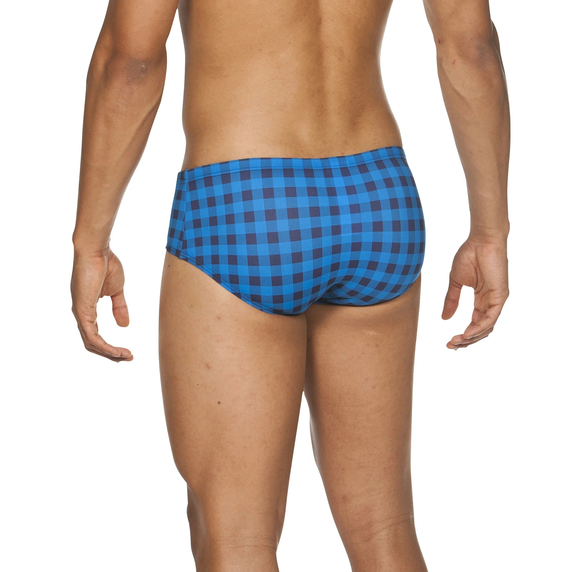 Arena Men Training Swim Briefs Small Checks 7cm