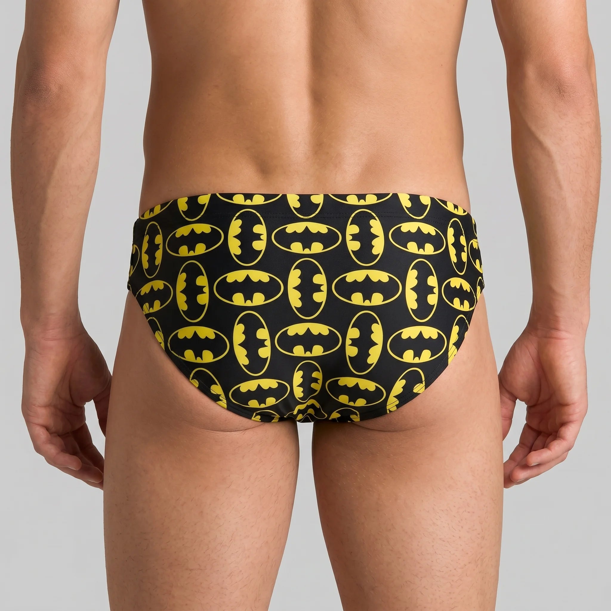 Arena Men Training Swim Briefs Super Hero All Over Batman Print 5.5cm