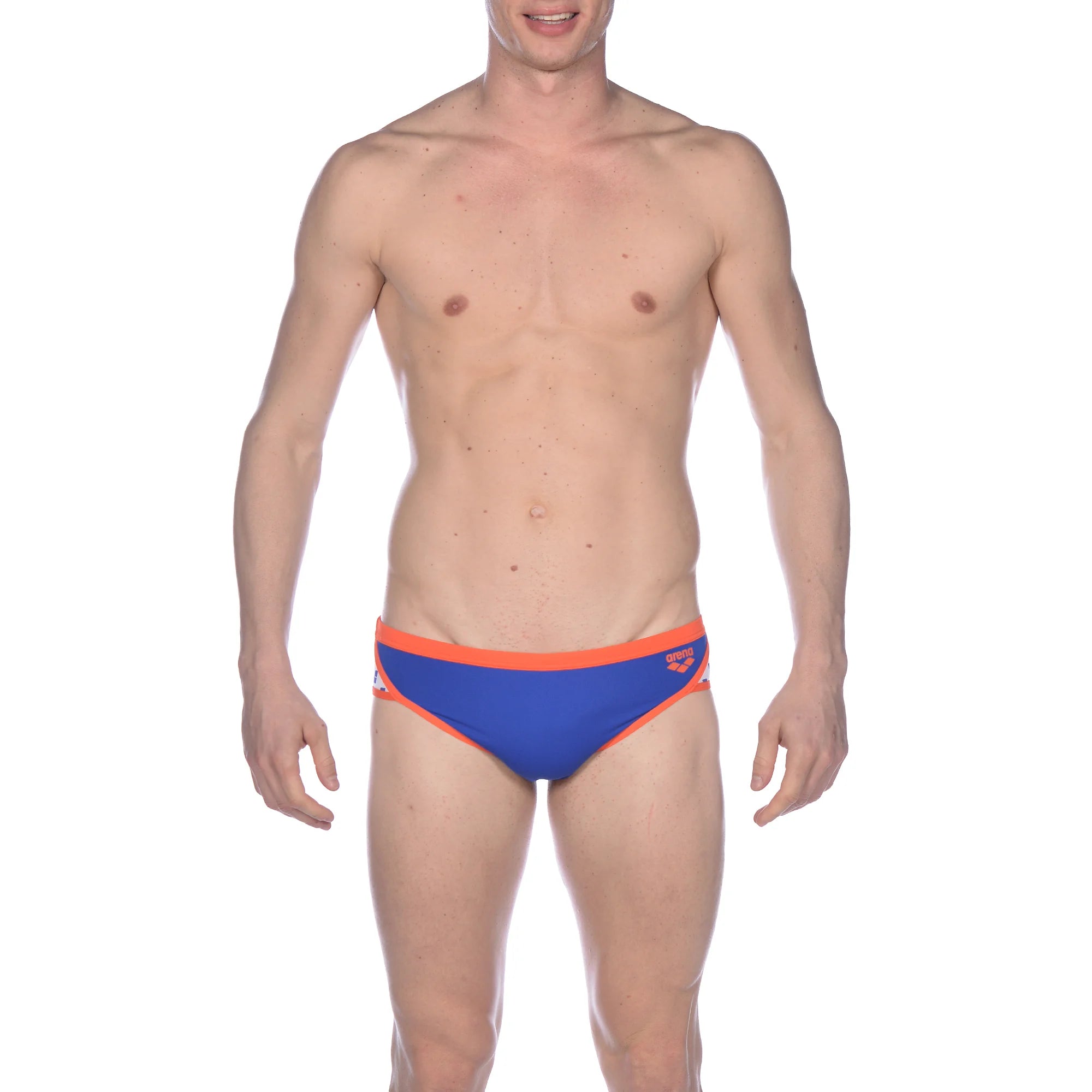 Arena Men Training Swim Briefs Team Stripe 7cm