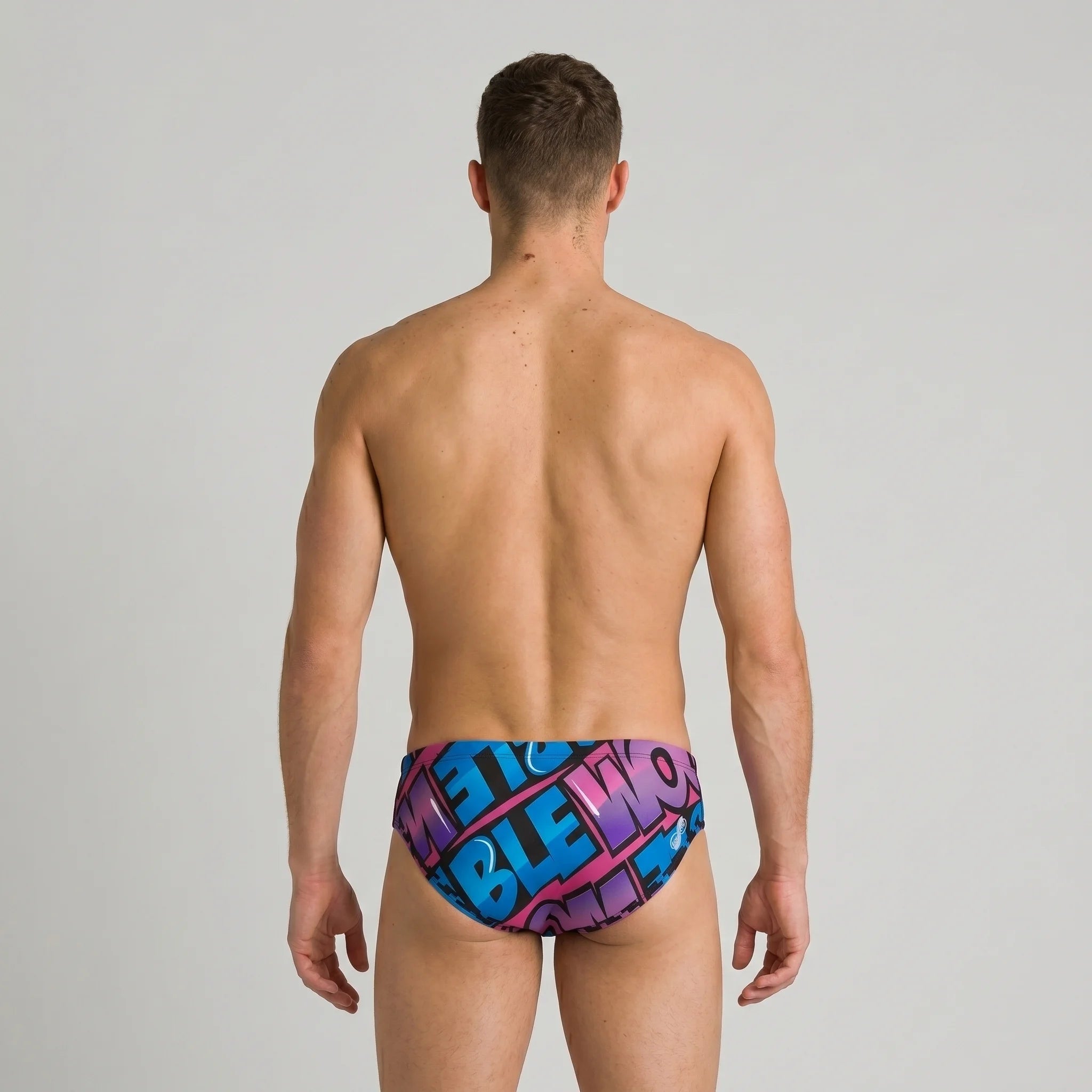 Arena Men Training Swim Briefs Unbelievable Black Multi 5.5cm