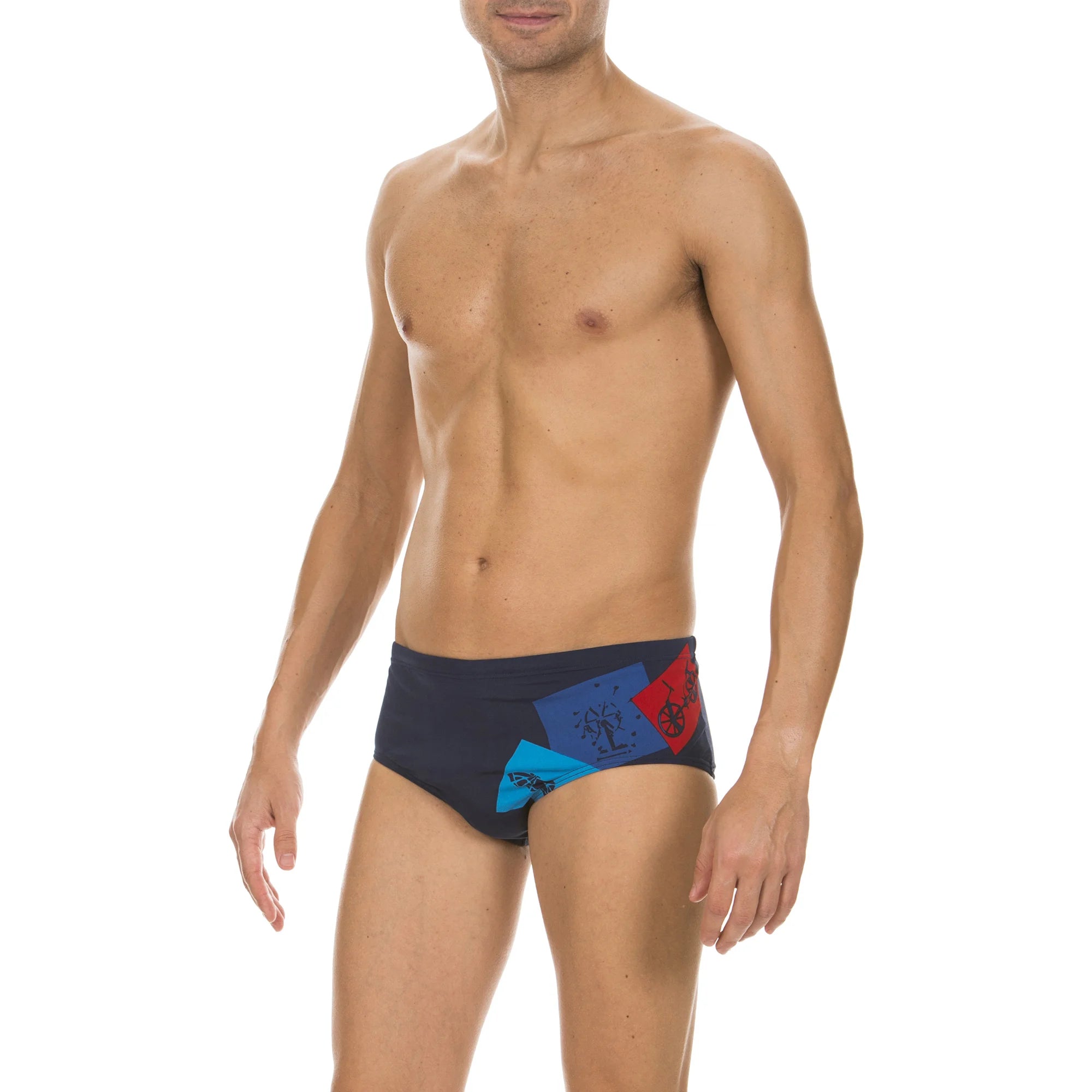Arena Men Training Swim Briefs Vacanze Romane Navy Multi 12cm