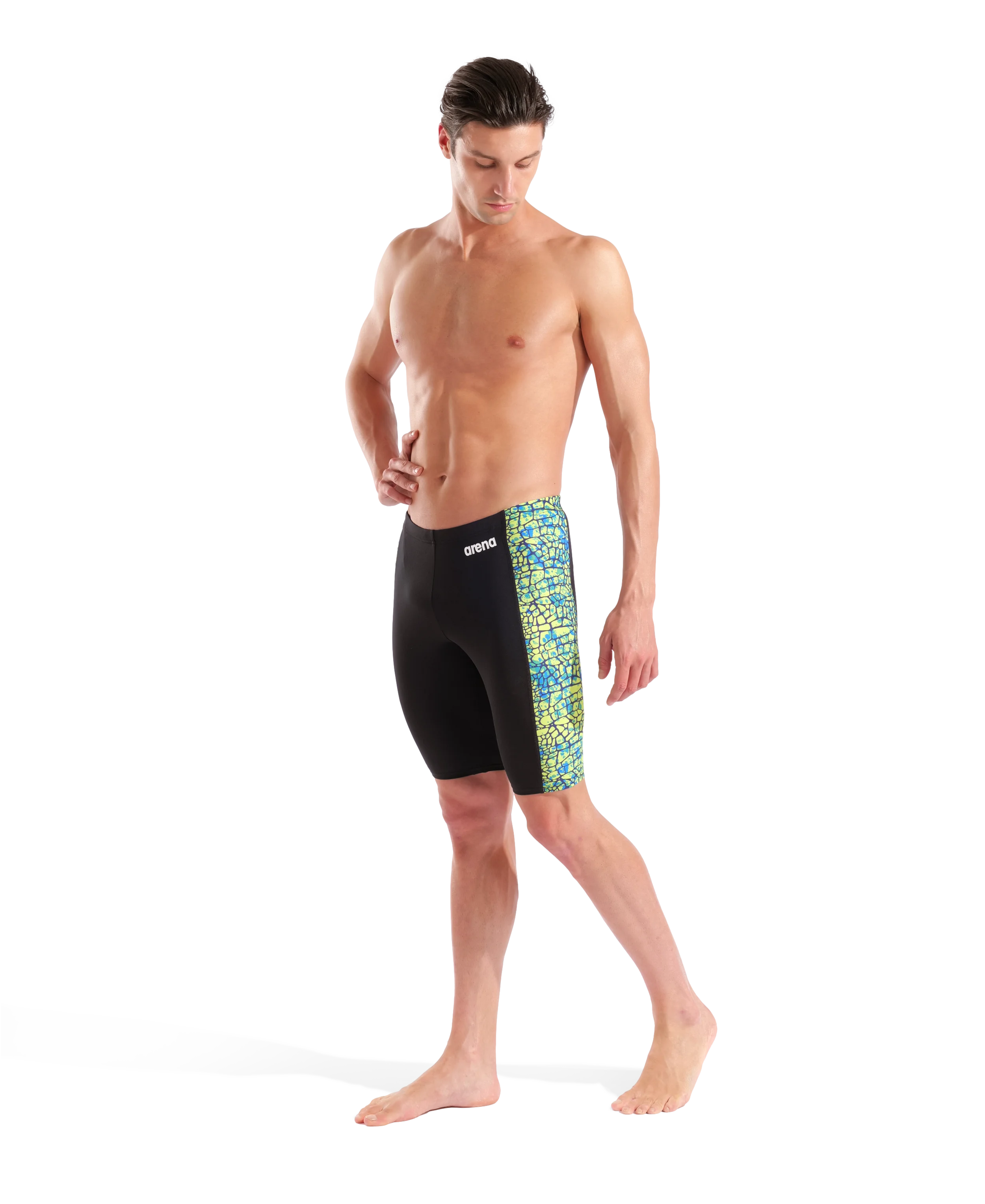 Arena Men Training Swim Jammers Snakeskin