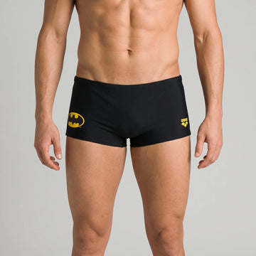 Arena Men Training Low Waist Swim Shorts Batman Placed Print Black Multi 17cm