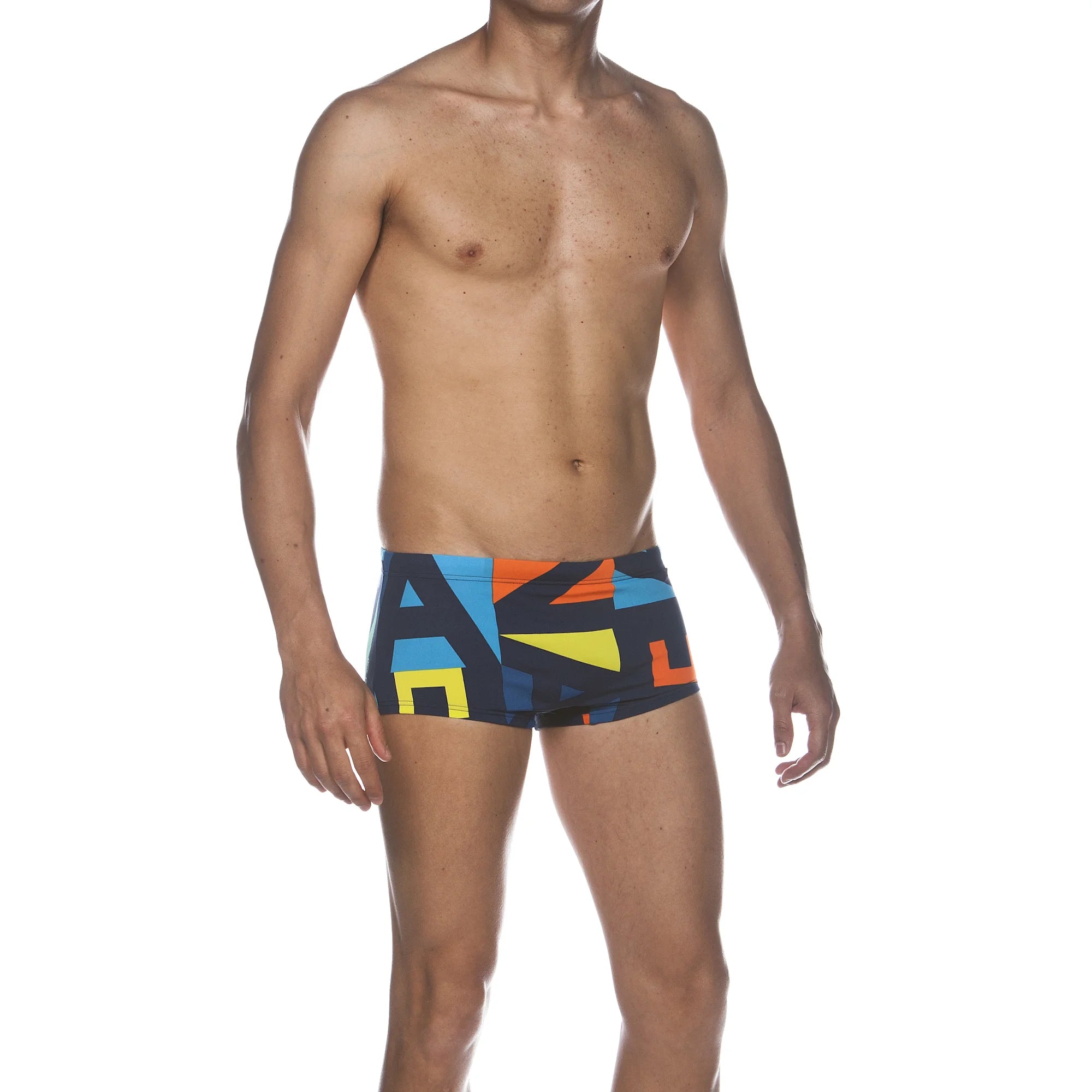 Arena Men Training Low Waist Swim Shorts Odense 17cm Navy Multi