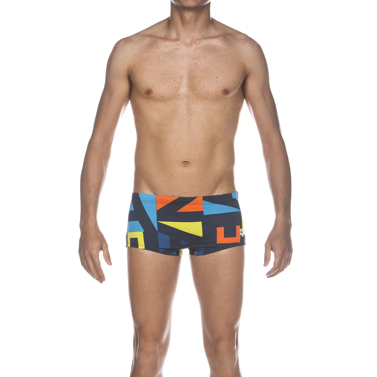 Arena Men Training Low Waist Swim Shorts Odense Navy Multi 17cm
