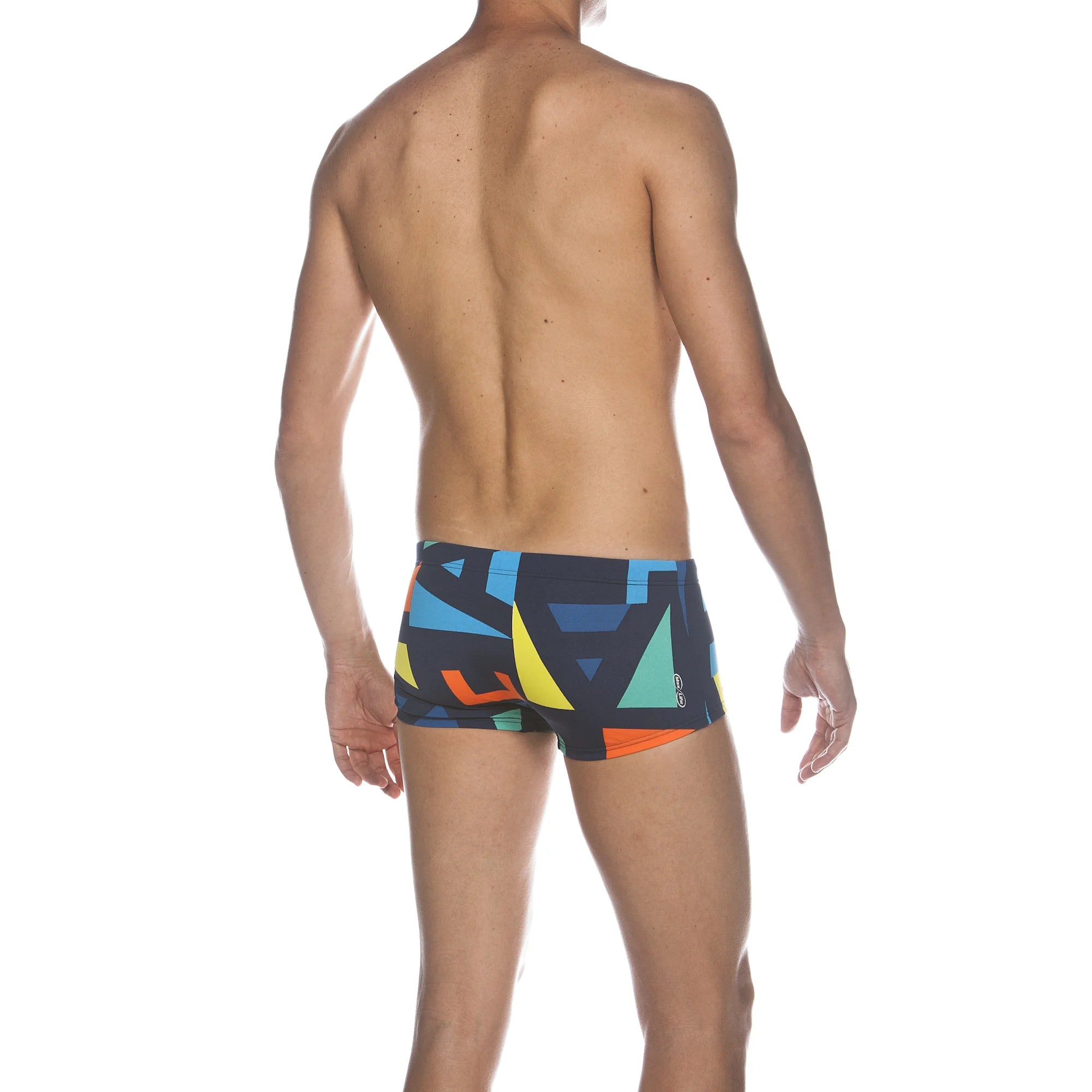 Arena Men Training Low Waist Swim Shorts Odense 17cm Navy Multi