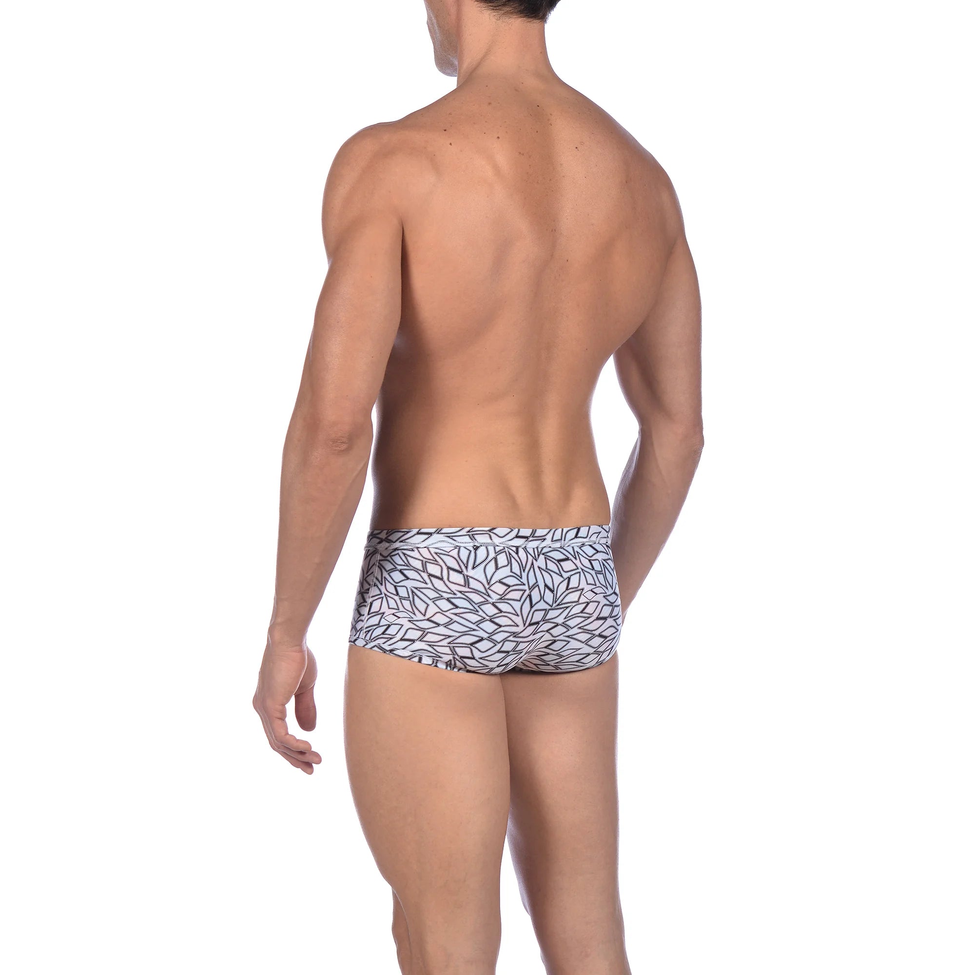 Arena Men Training Low Waist Swim Shorts Spirograph Reversible 17cm