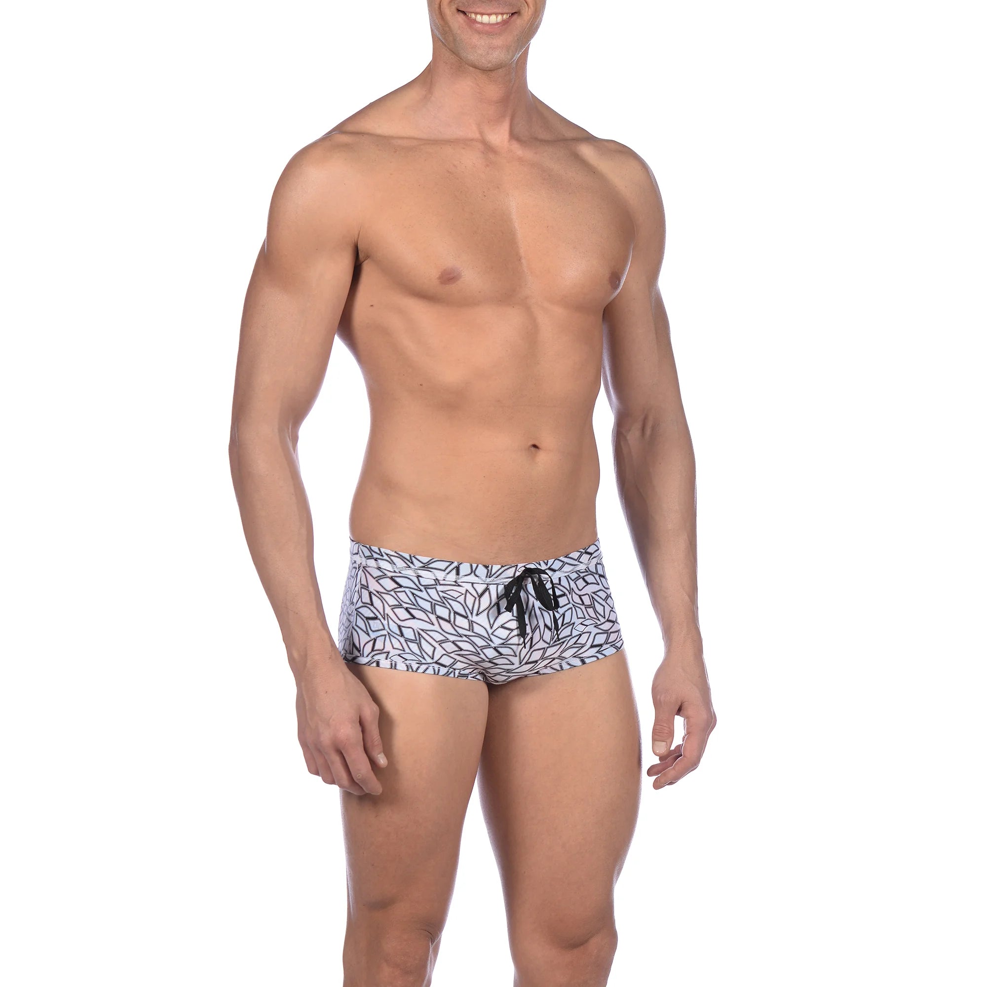Arena Men Training Low Waist Swim Shorts Spirograph Reversible 17cm