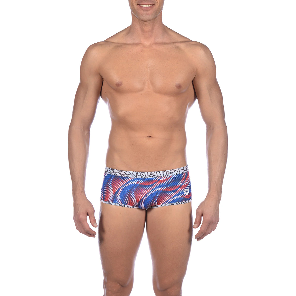 Arena Men Training Low Waist Swim Shorts Spirograph Reversible 17cm