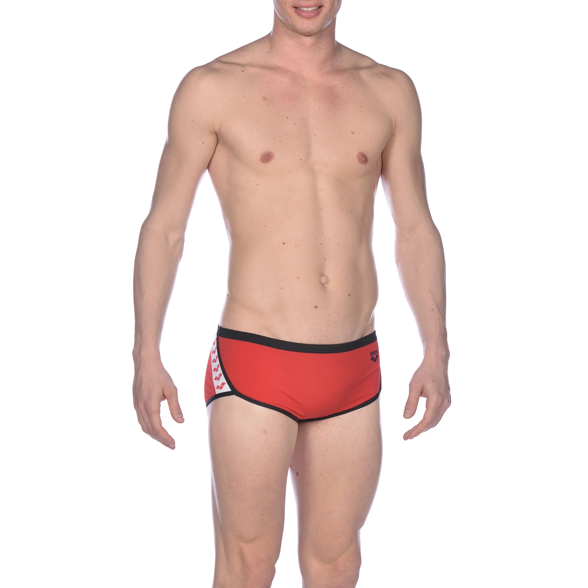 Arena Men Training Low Waist Swim Shorts Team Stripe 17cm