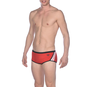 Arena Men Training Low Waist Swim Shorts Team Stripe 17cm