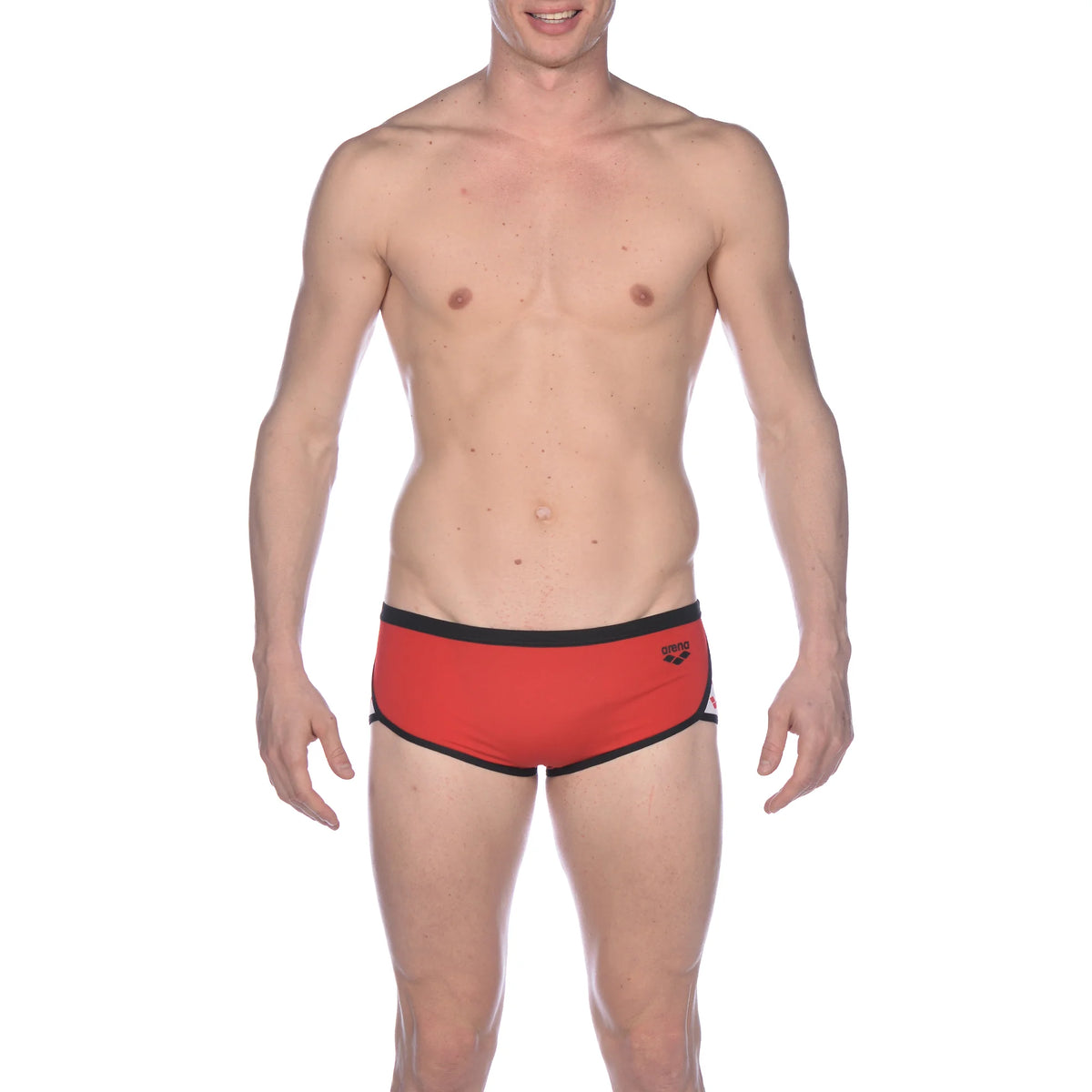 Arena Men Training Low Waist Swim Shorts Team Stripe 17cm