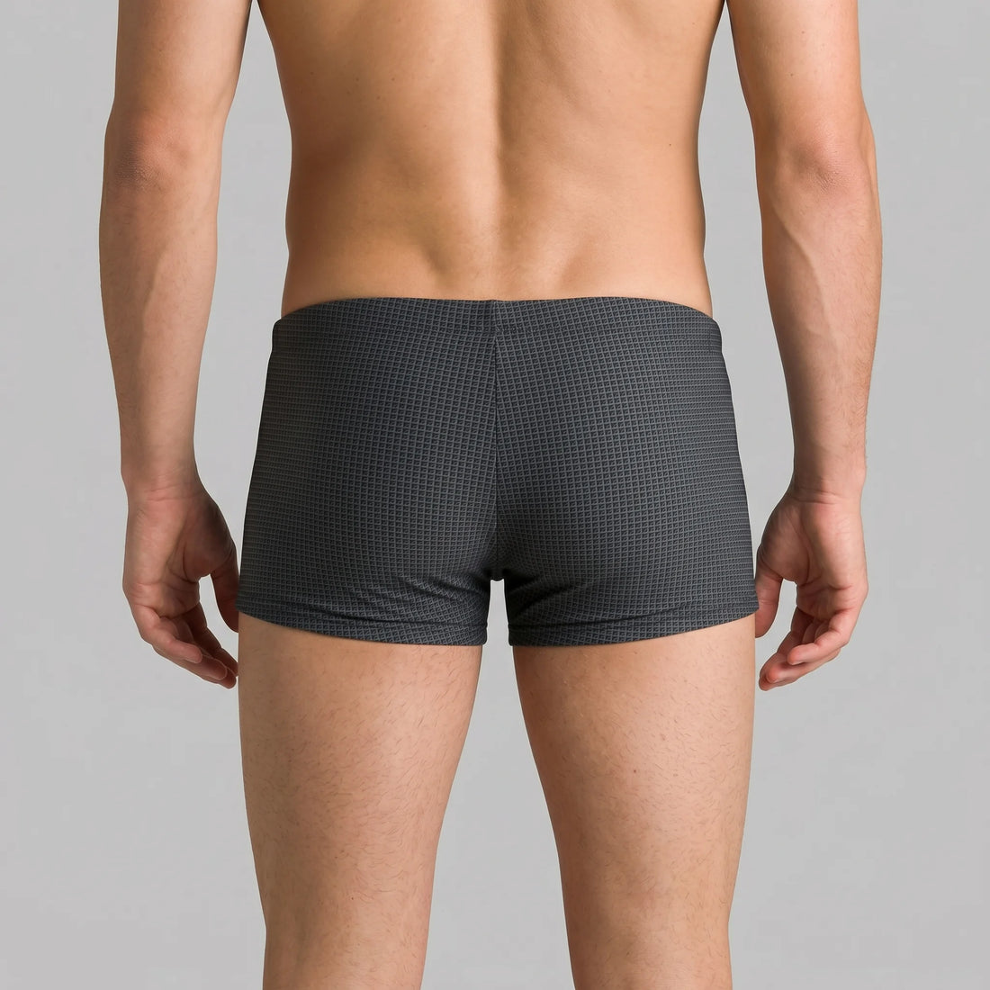 Arena Men Training Swimwear Micro Printed Black Short Length 27cm Last Piece