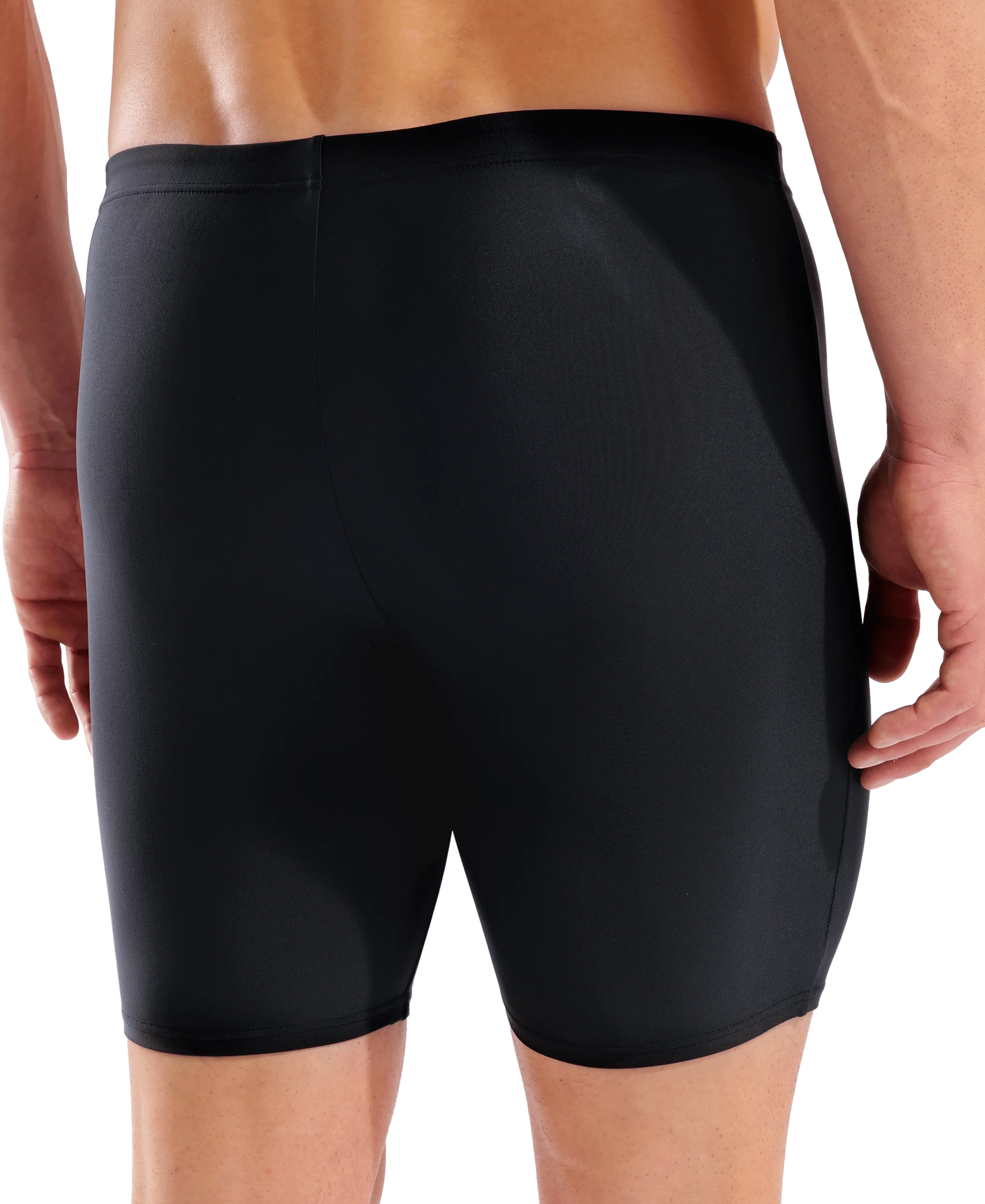 Arena Men Training Swim Mid Jammers Sketch Black Orange