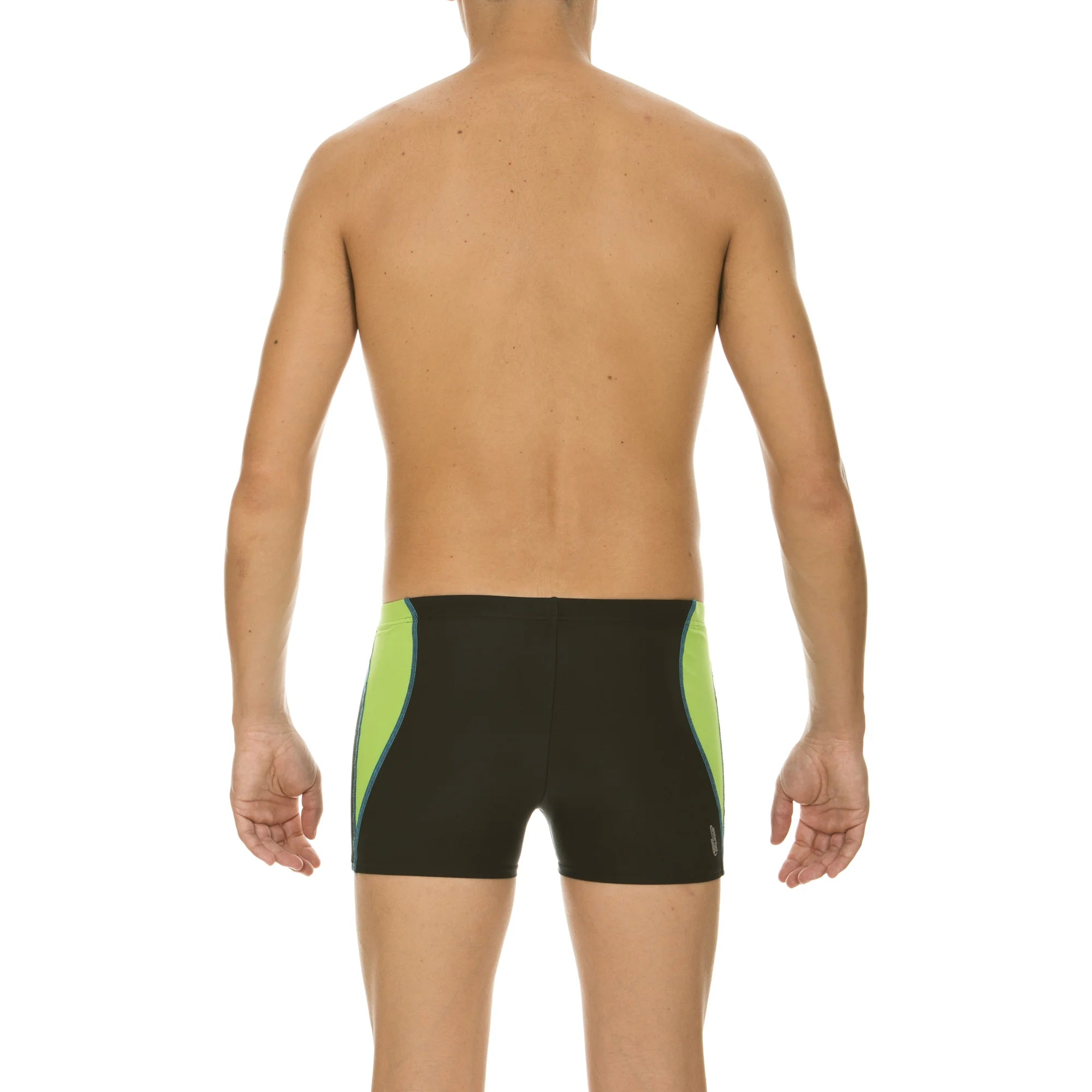 Arena Men Training Swim Shorts Descriptio Black Energy Green Turquoise 27cm