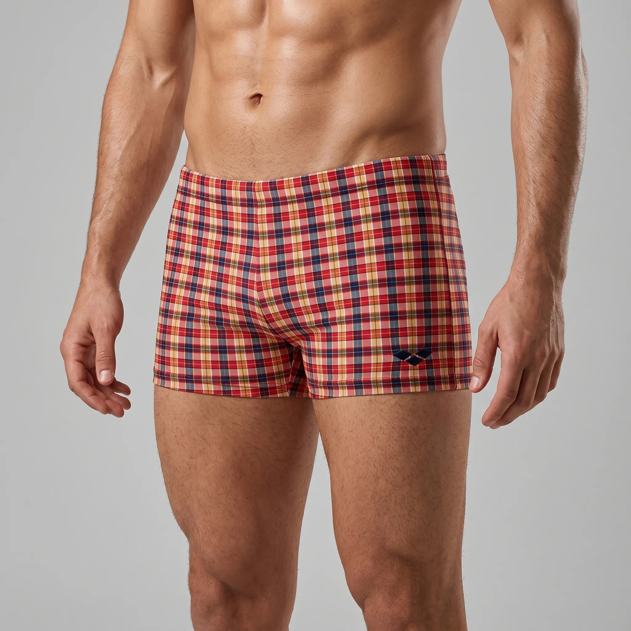 Arena Men Training Swim Shorts Kalen Aurora Red 23cm