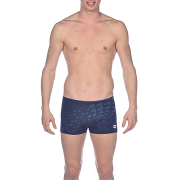 Arena Men Training Swim Shorts Marena One Tunnel Vision Navy Turquoise 27cm
