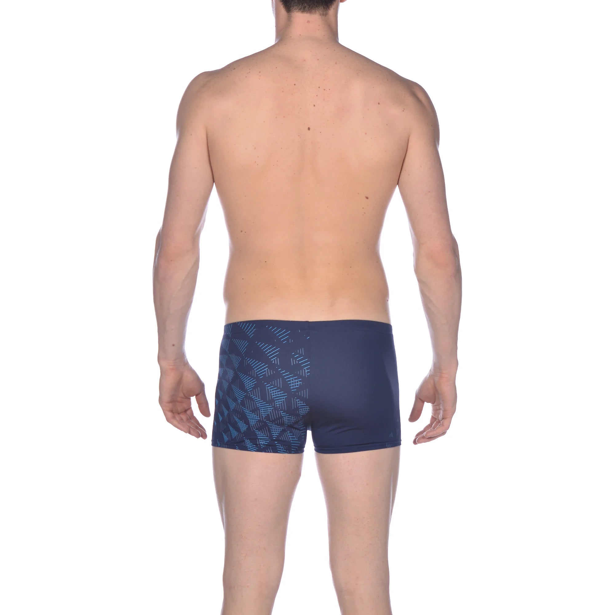 Arena Men Training Swim Shorts Marena One Tunnel Vision Navy Turquoise 27cm
