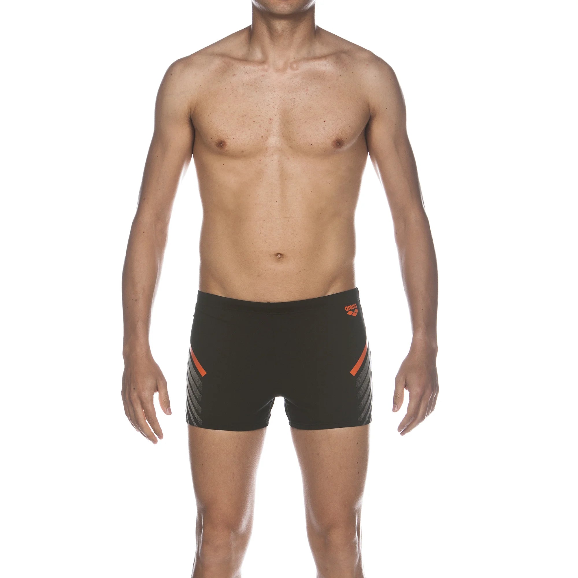 Arena Men Training Swim Shorts Myre Black Mango 27cm