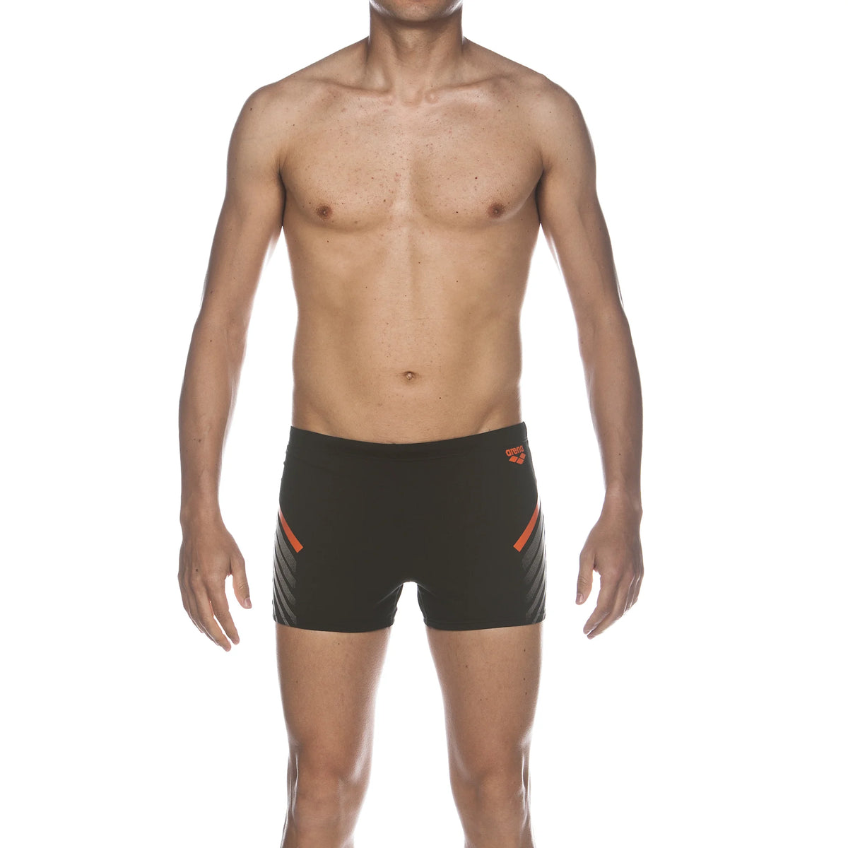 Arena Men Training Swim Shorts Myre Black Mango 27cm